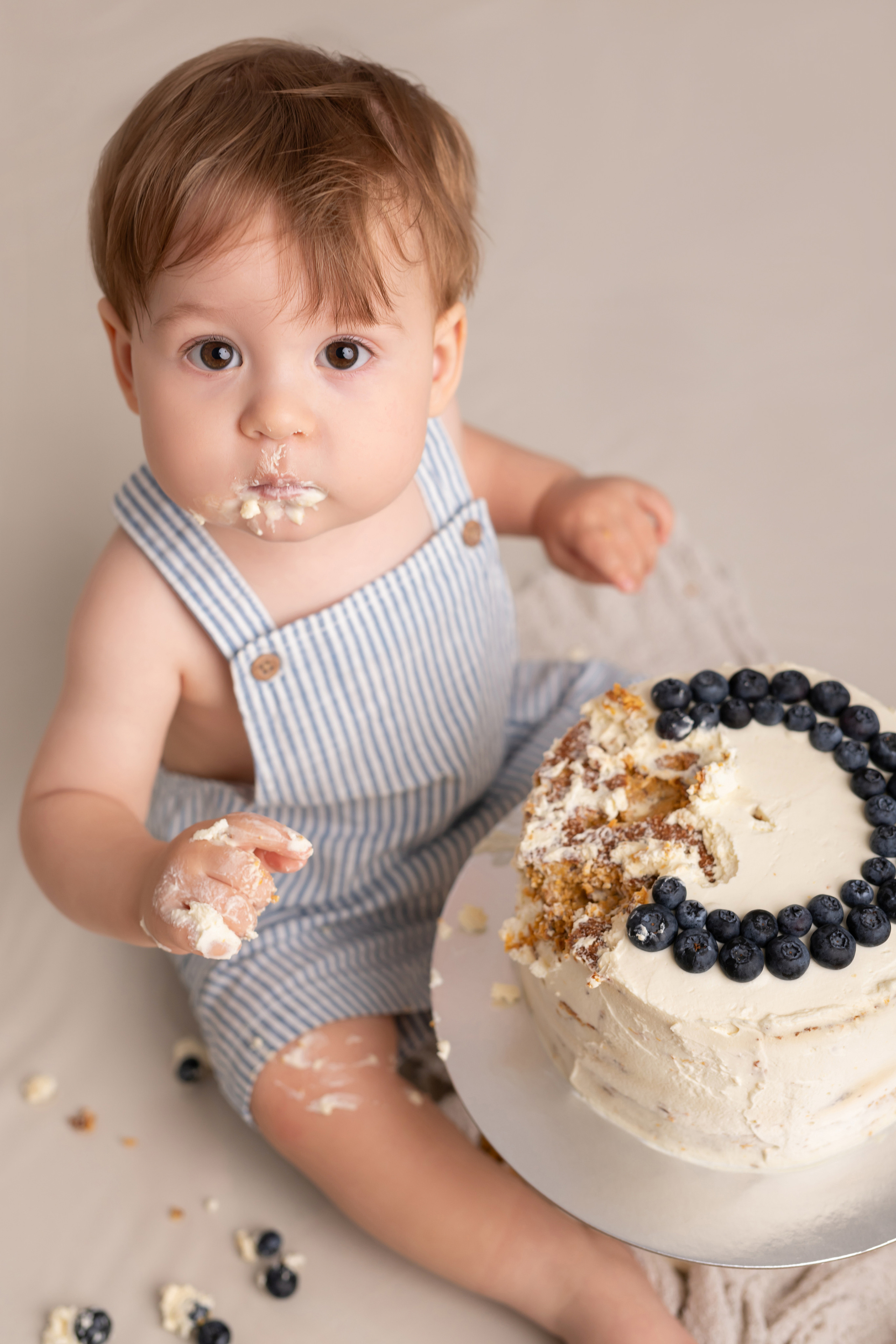 Cake Smash Fotoshooting. Newbornphoto in Duesseldorf