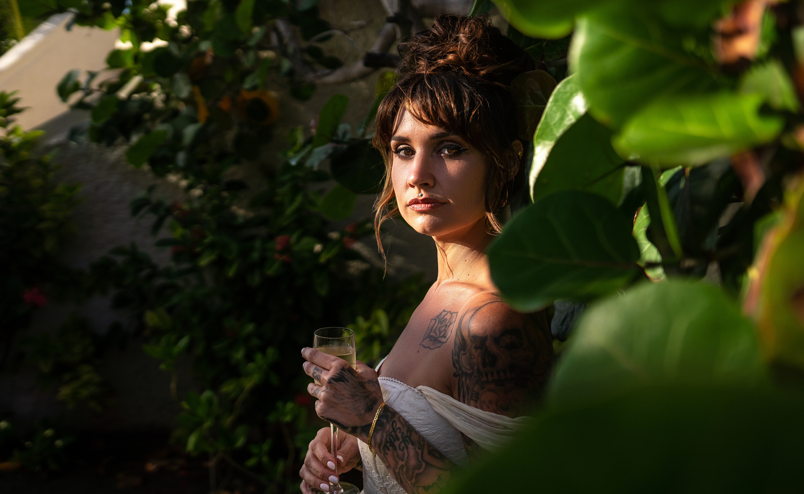 Intimate luxury bridal portrait in Mexico by top photographer