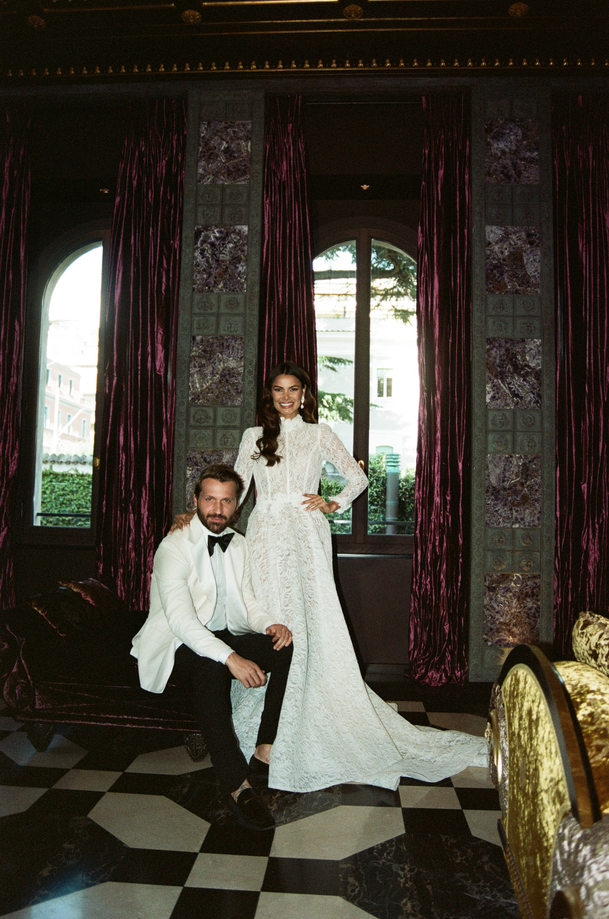 Celebrate love in the heart of Rome with a stunning wedding photoshoot at Villa Clara. Shot on Kodak Portra 400 film