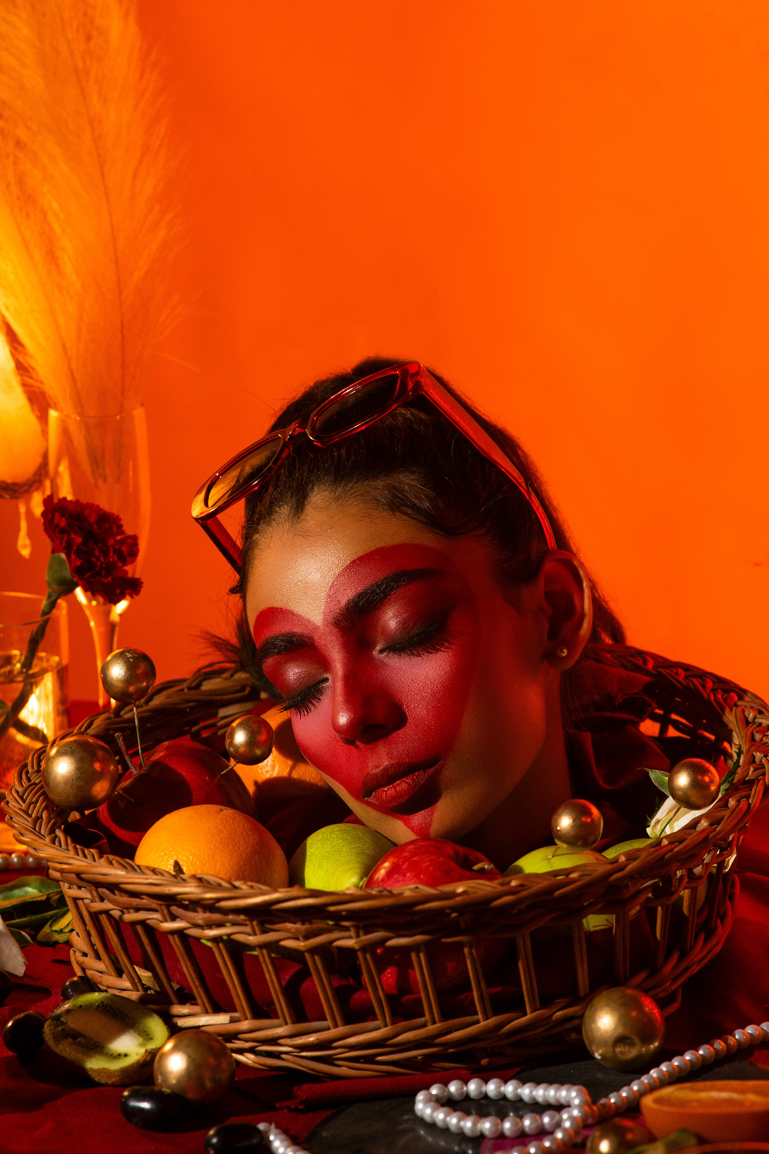 Creative Direction for head in basket Photoshoot