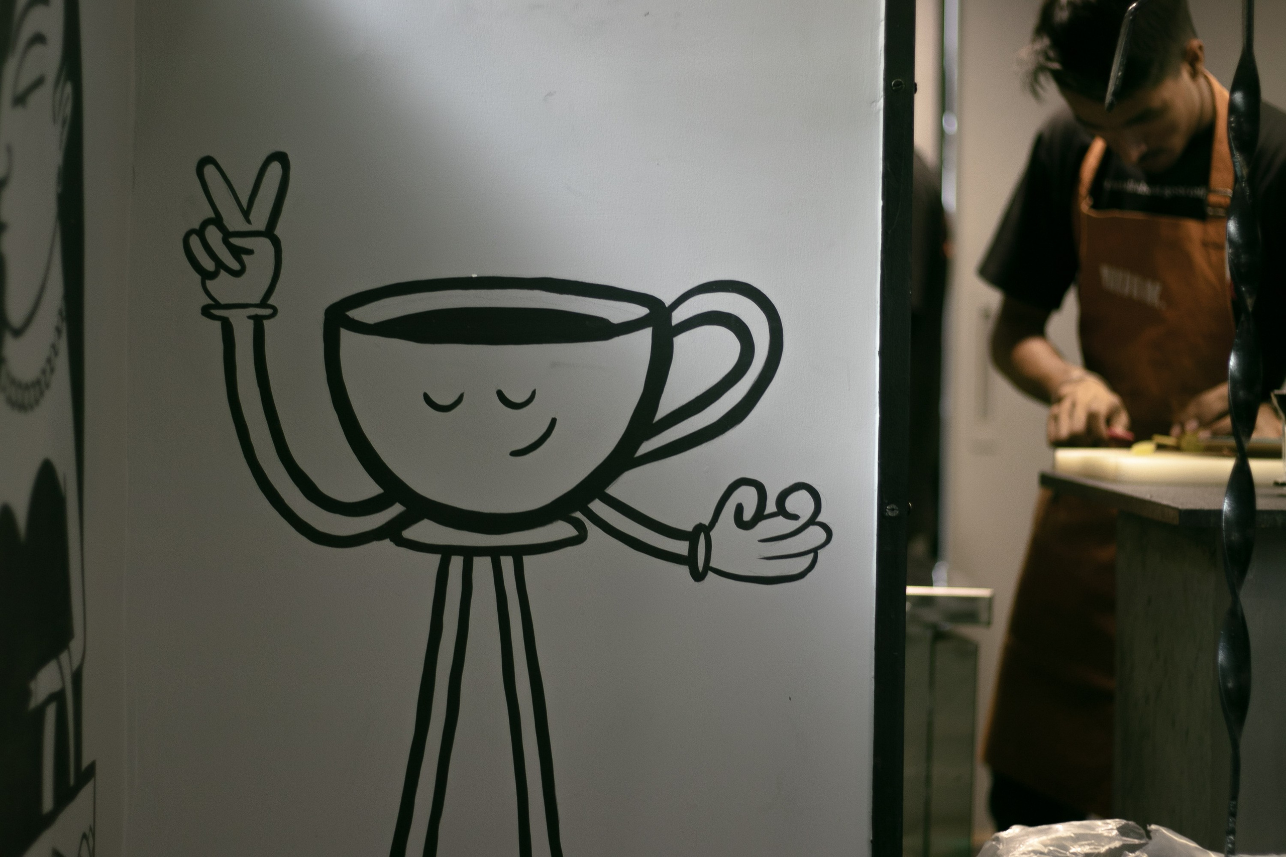 Nook Cafe Wall Mural Design