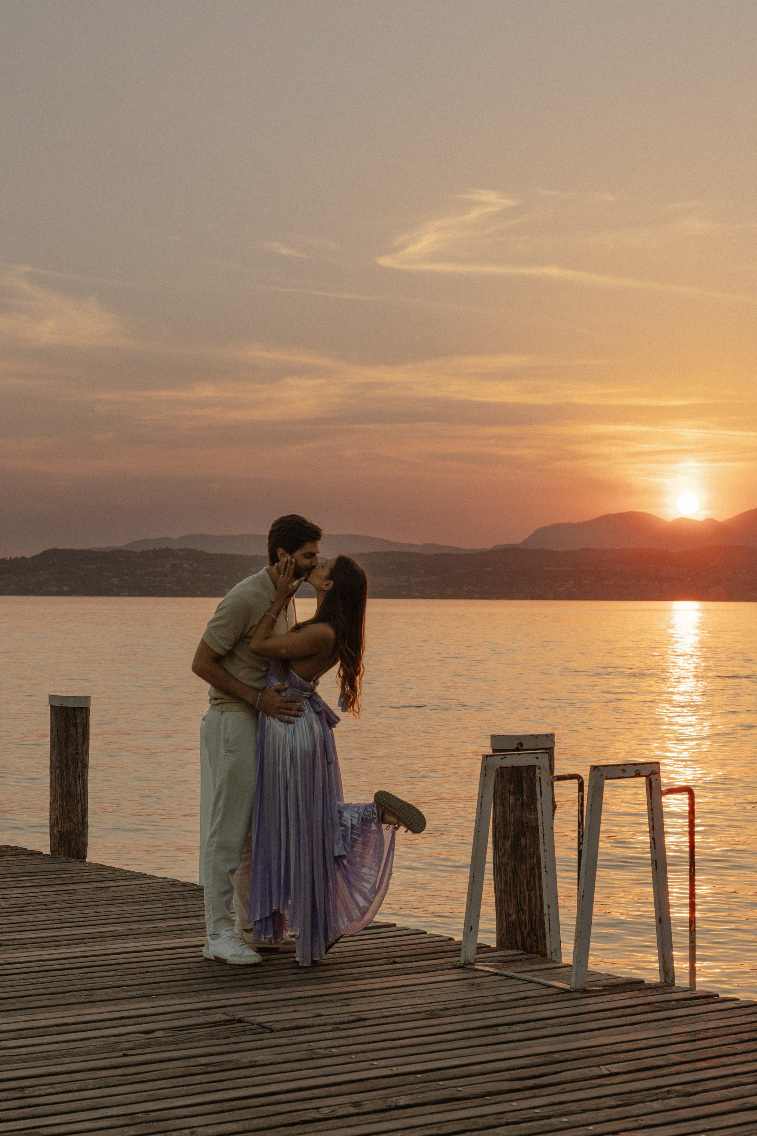 Emotional engagement photography at Lake Garda with panoramic views