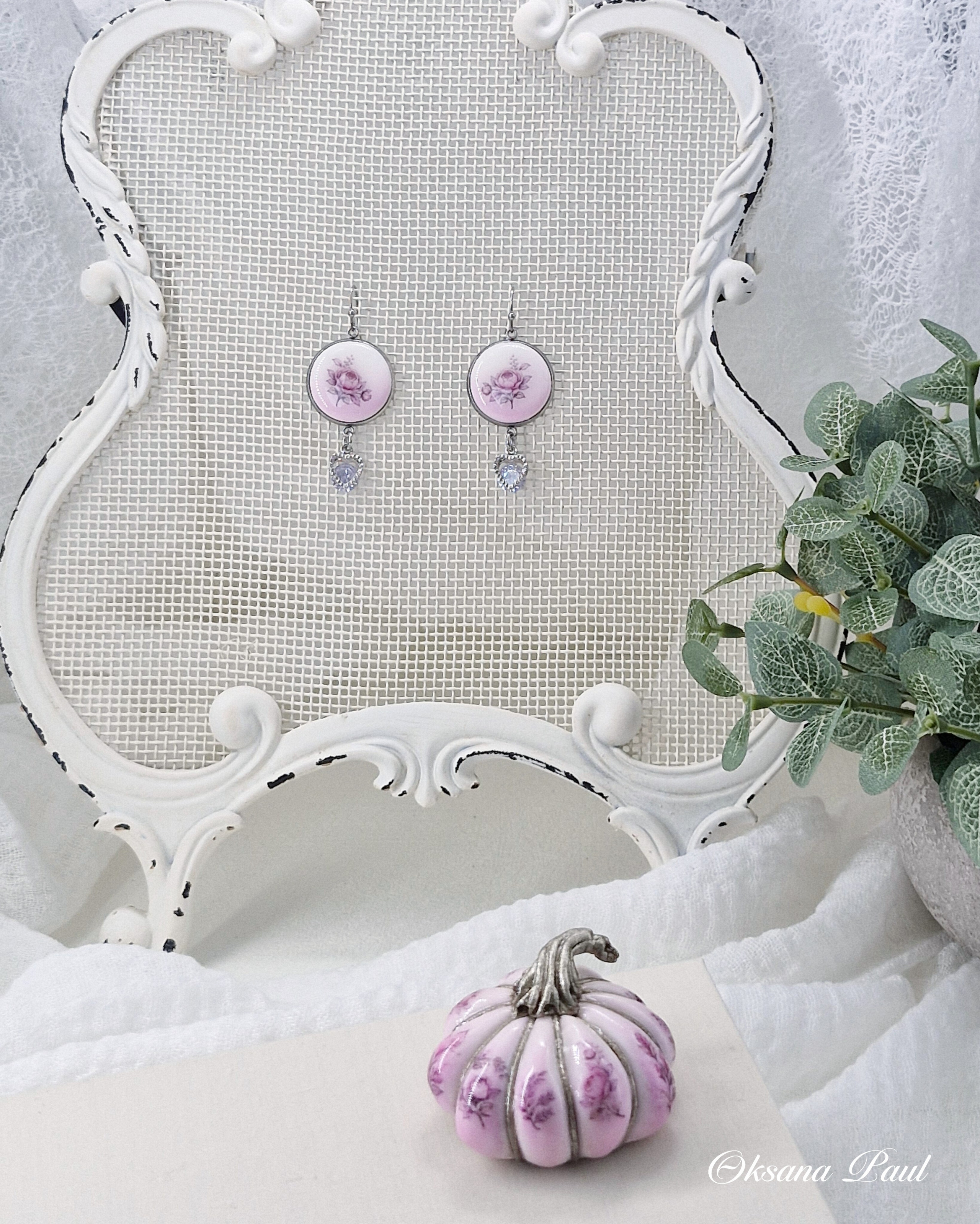 Фарфоровый стиль / Porzellanstil ➜. Oksana Paul-Gardinen-Design Oksana Paul ✧ Art of Gardinen & Textile Design ✧ Polymer Clay Art & Handmade Creatures