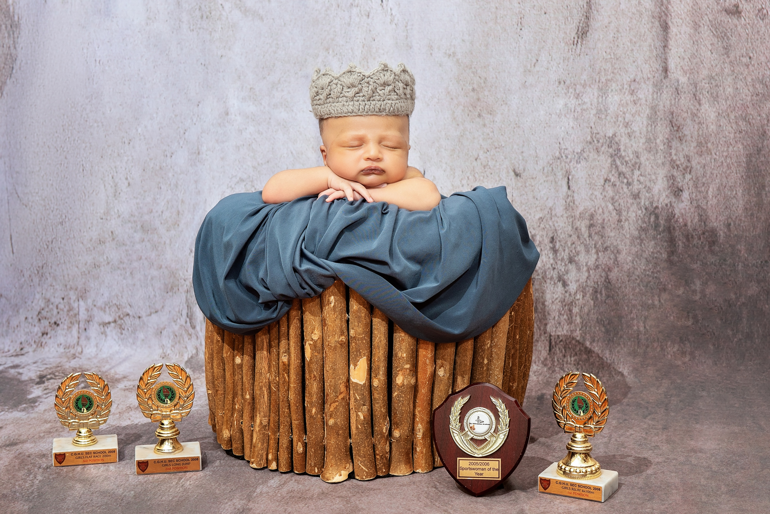 Indian King baby boy with trophies photo shoot Kisumu Nakuru Eldoret Kenya 
