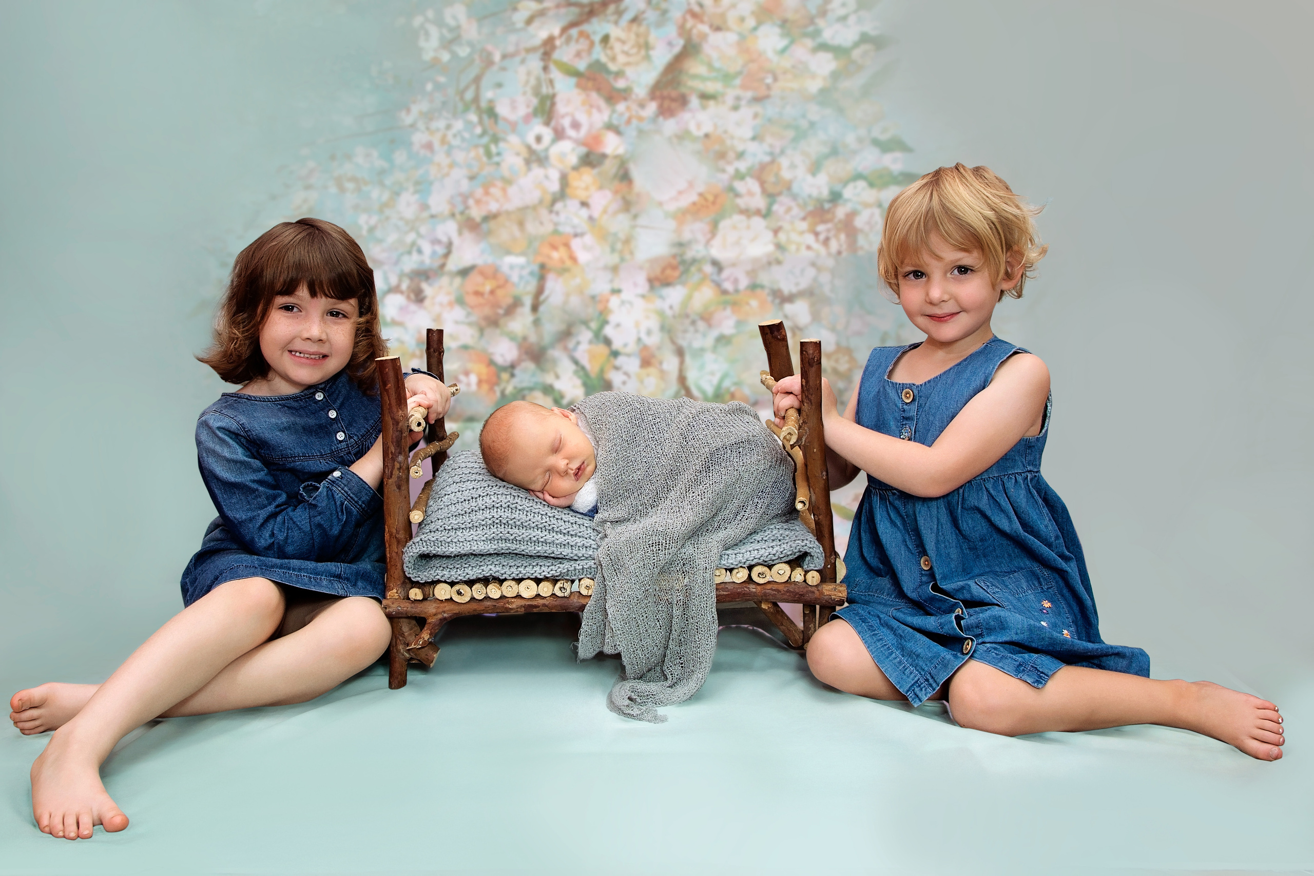 newborn baby boy with 2 sibling sister Nairobi