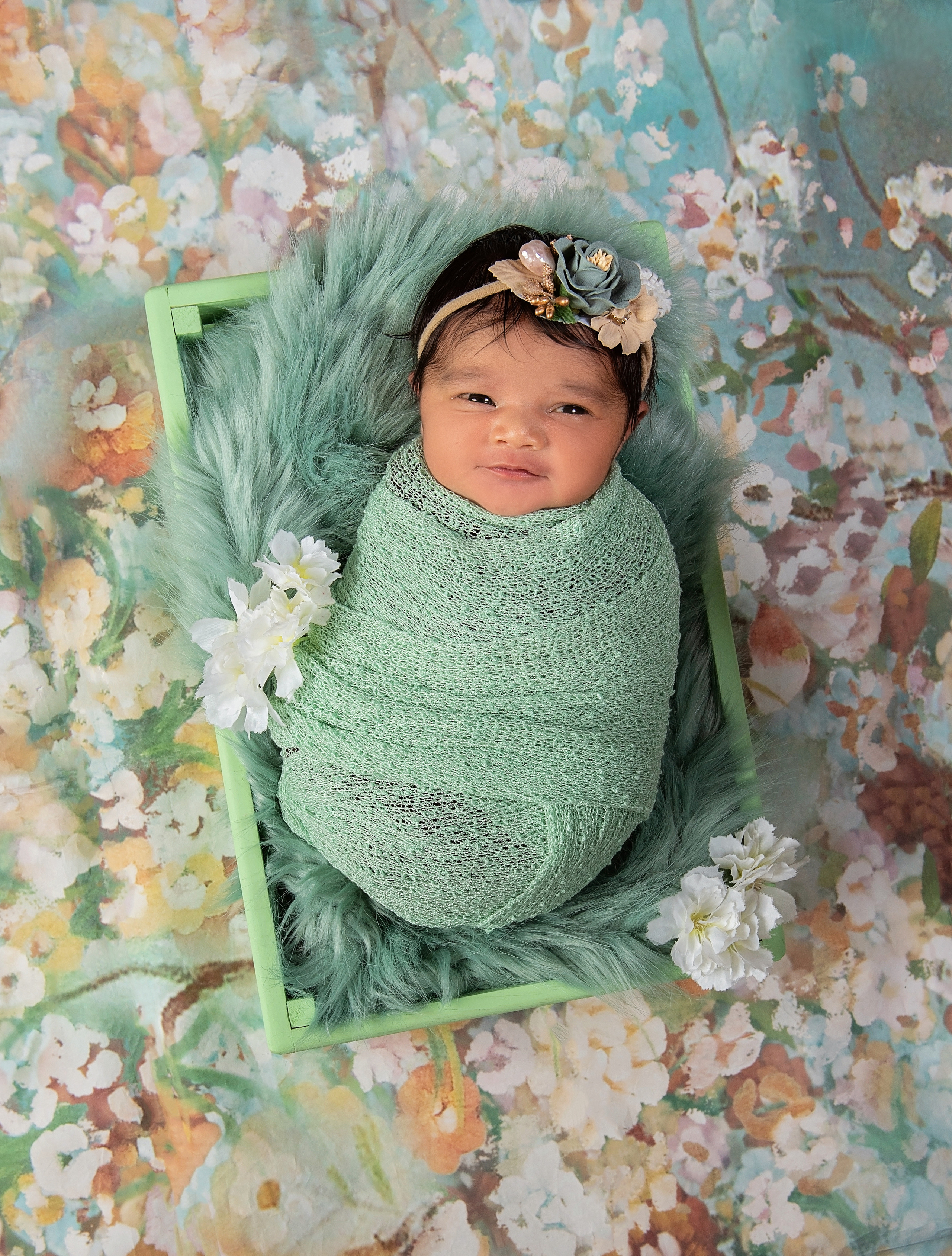 Beautiful asian 10 days baby girl newborn photo shoot Nairobi Kenya 