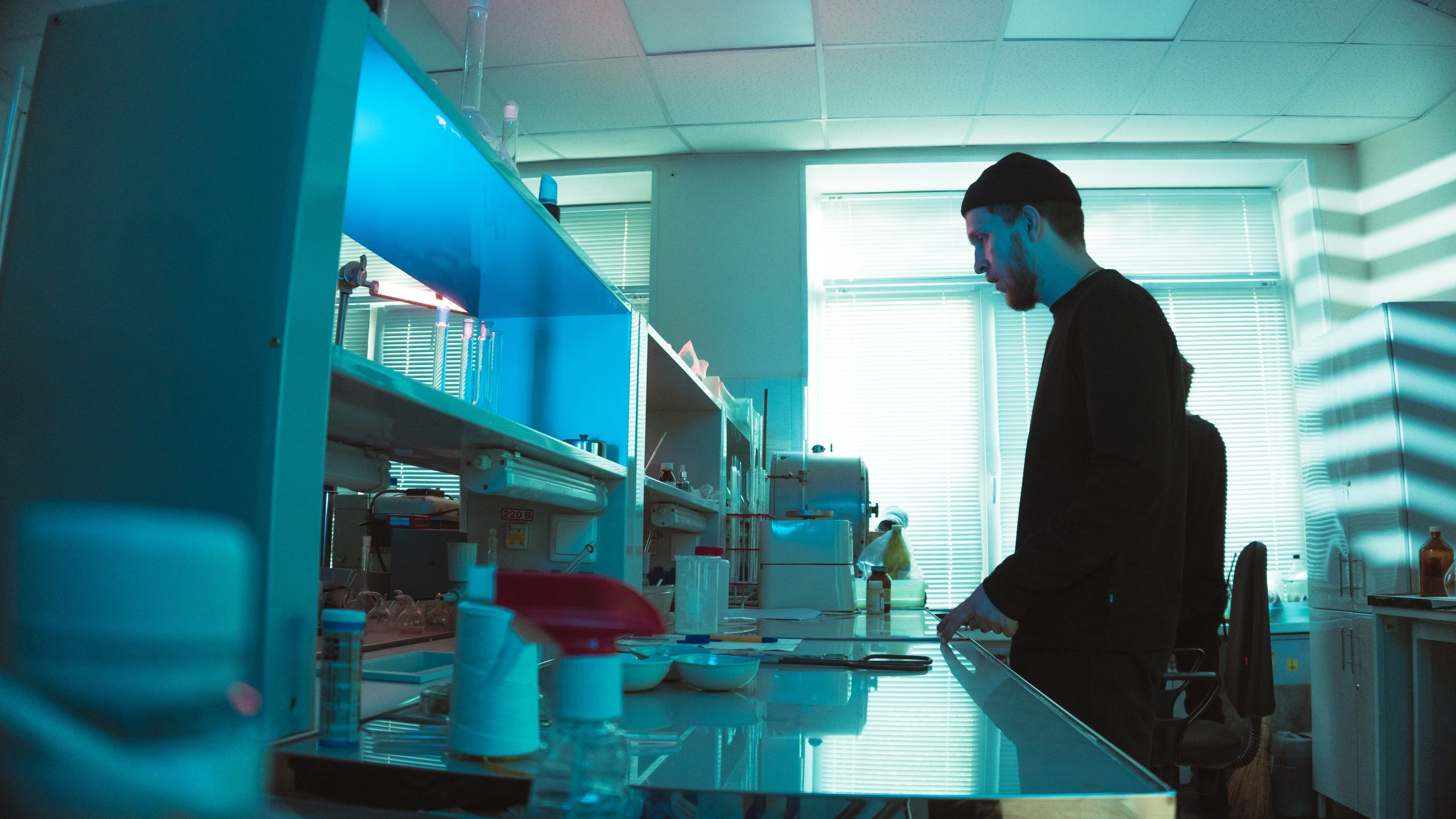 Backstage of the shooting of a advertising video