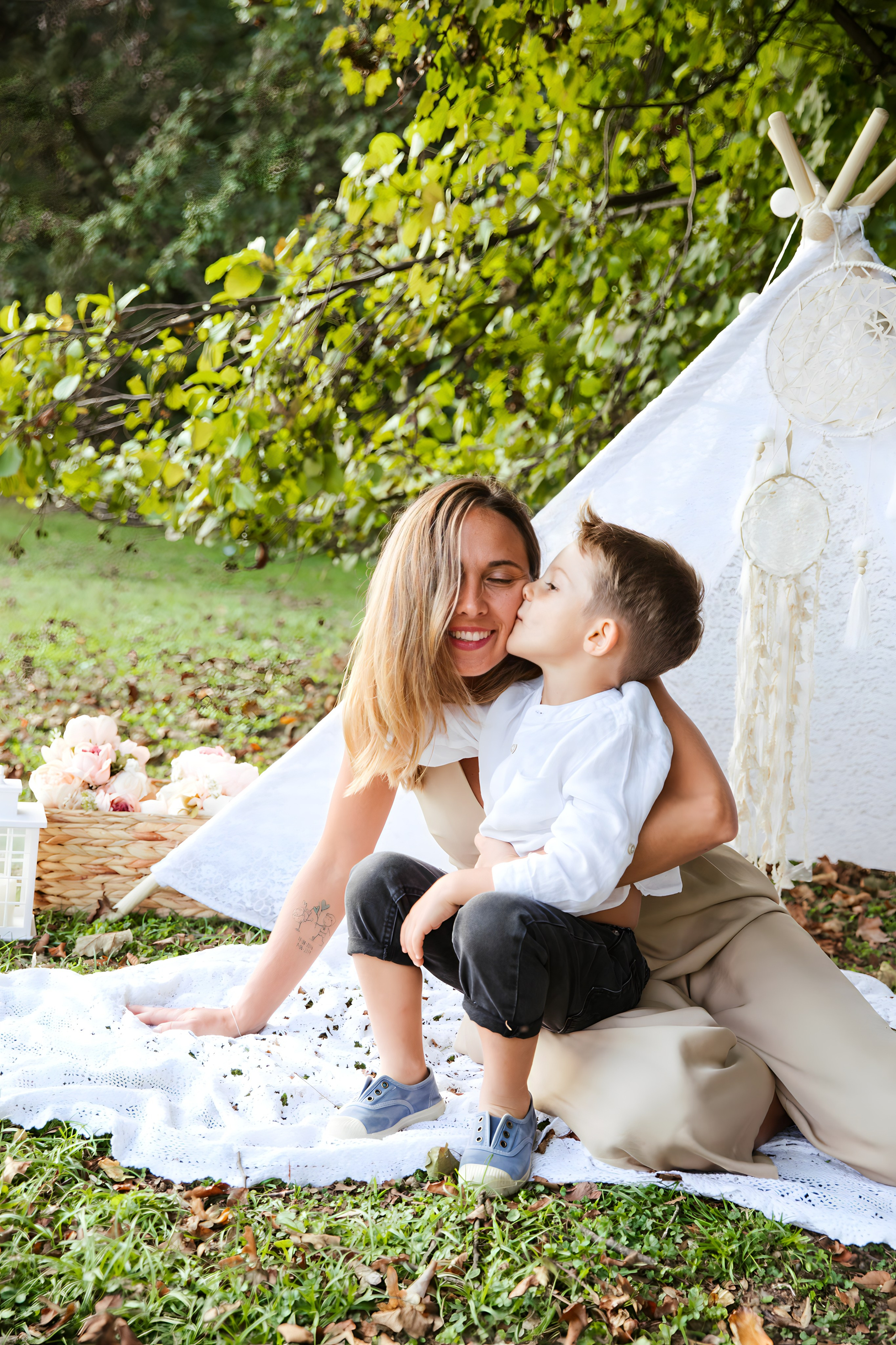 Maggie e la sua bellissima famiglia. Luci e Capricci Photography