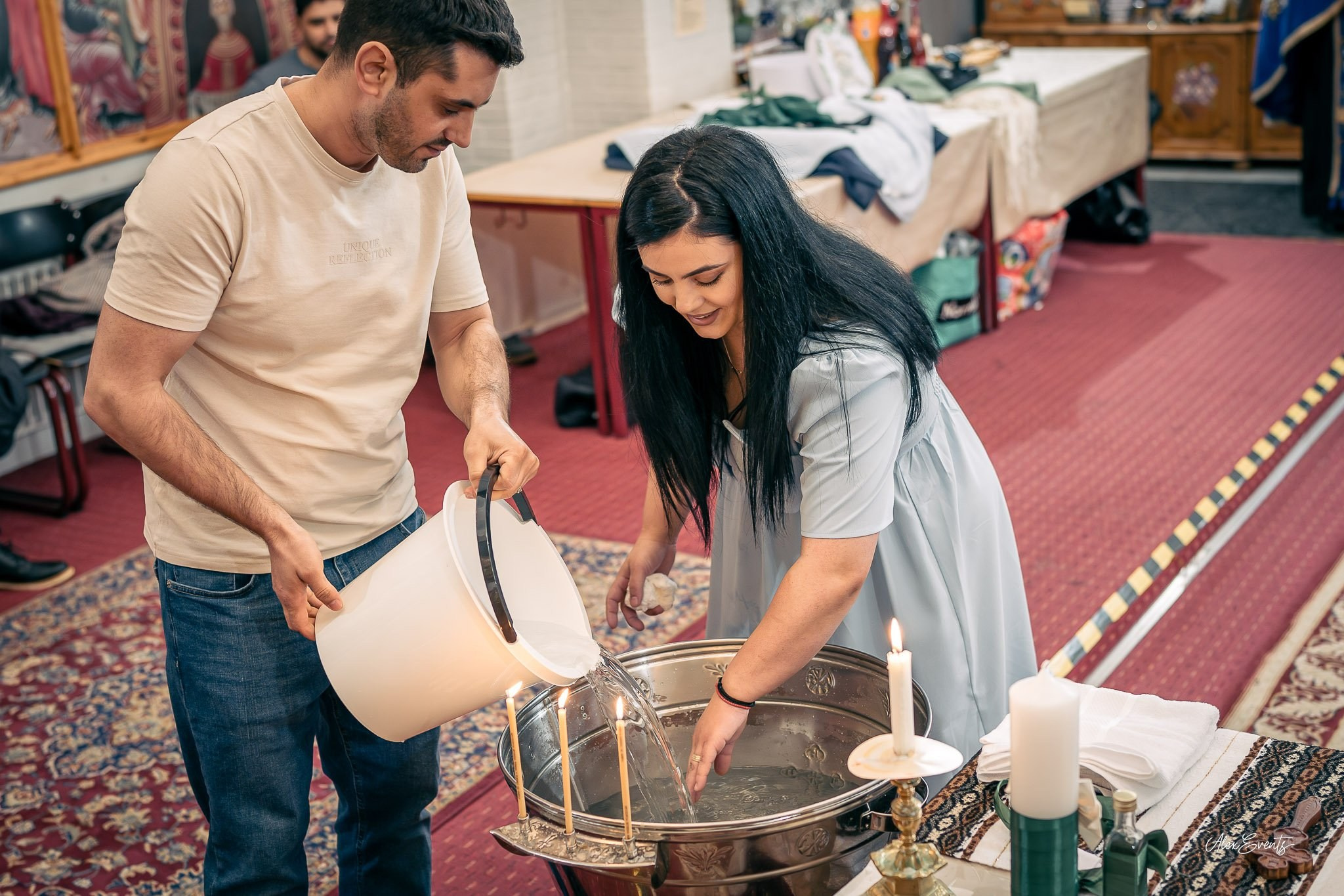 Fotograf Botez Vejle | Biserica Românească | AlexEvents