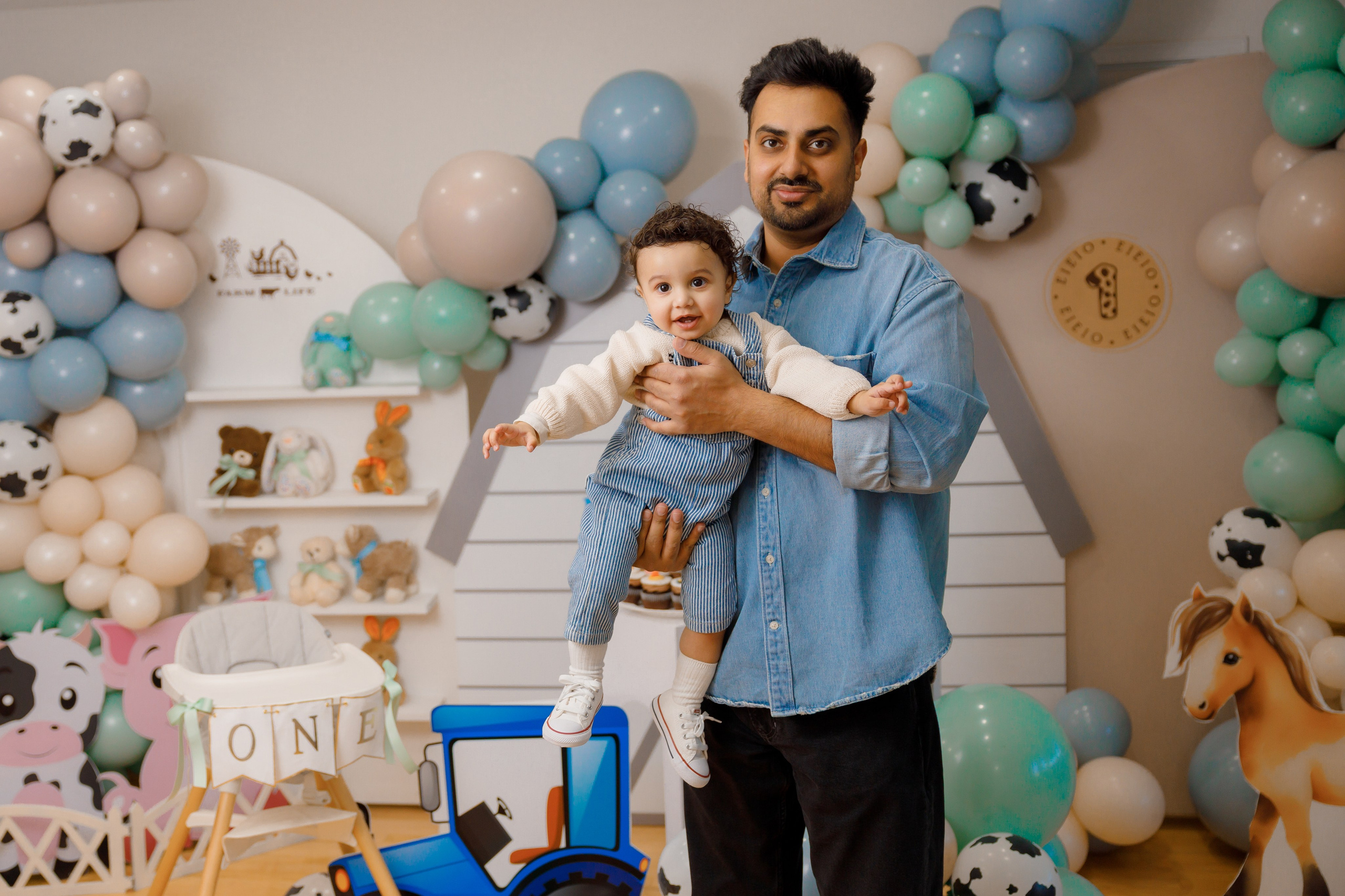 Fateh’s 1st birthday. Home