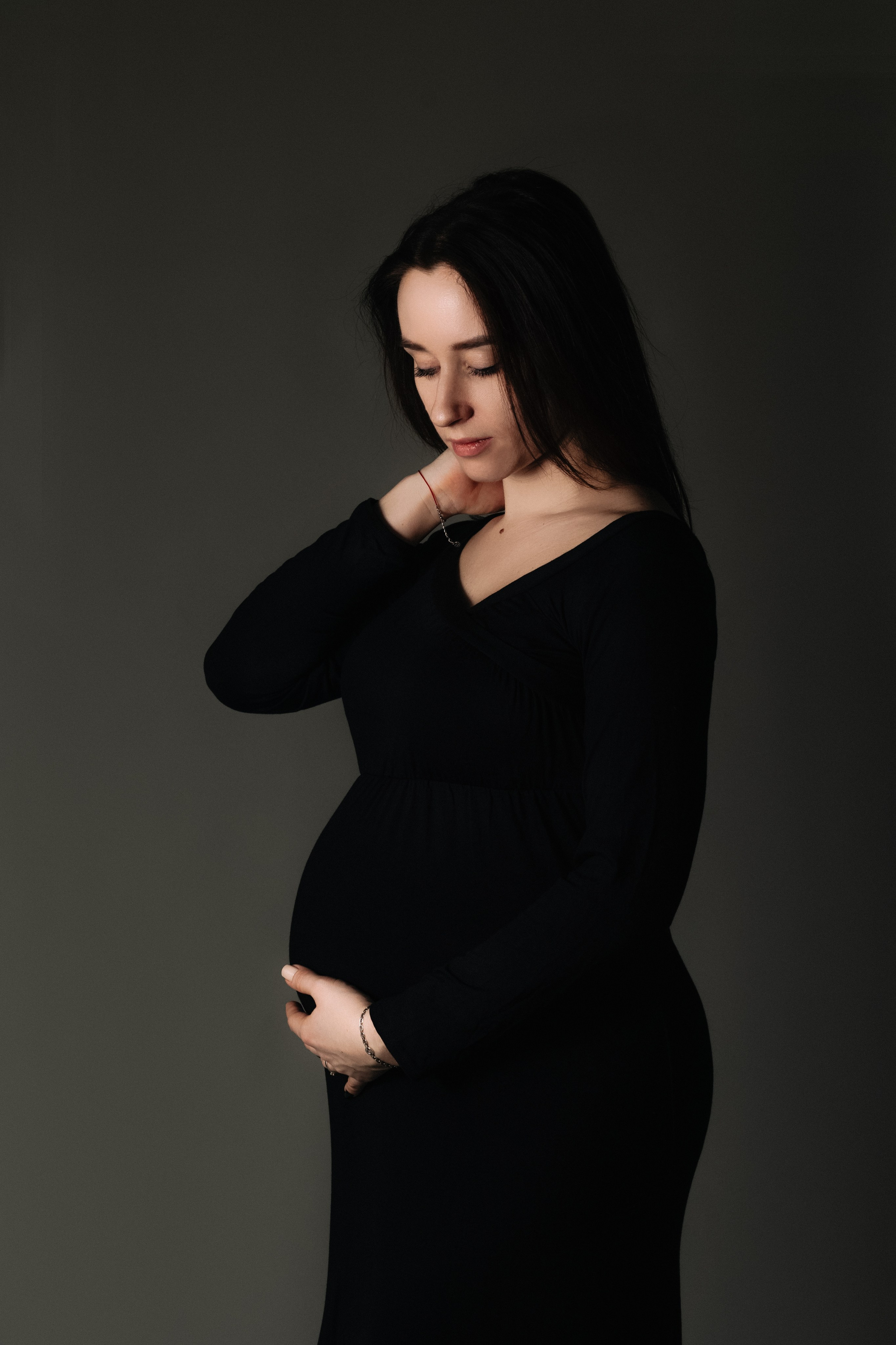 Laukimo (nėščiosios) fotosesija Marijampolėje, fotostudijoje