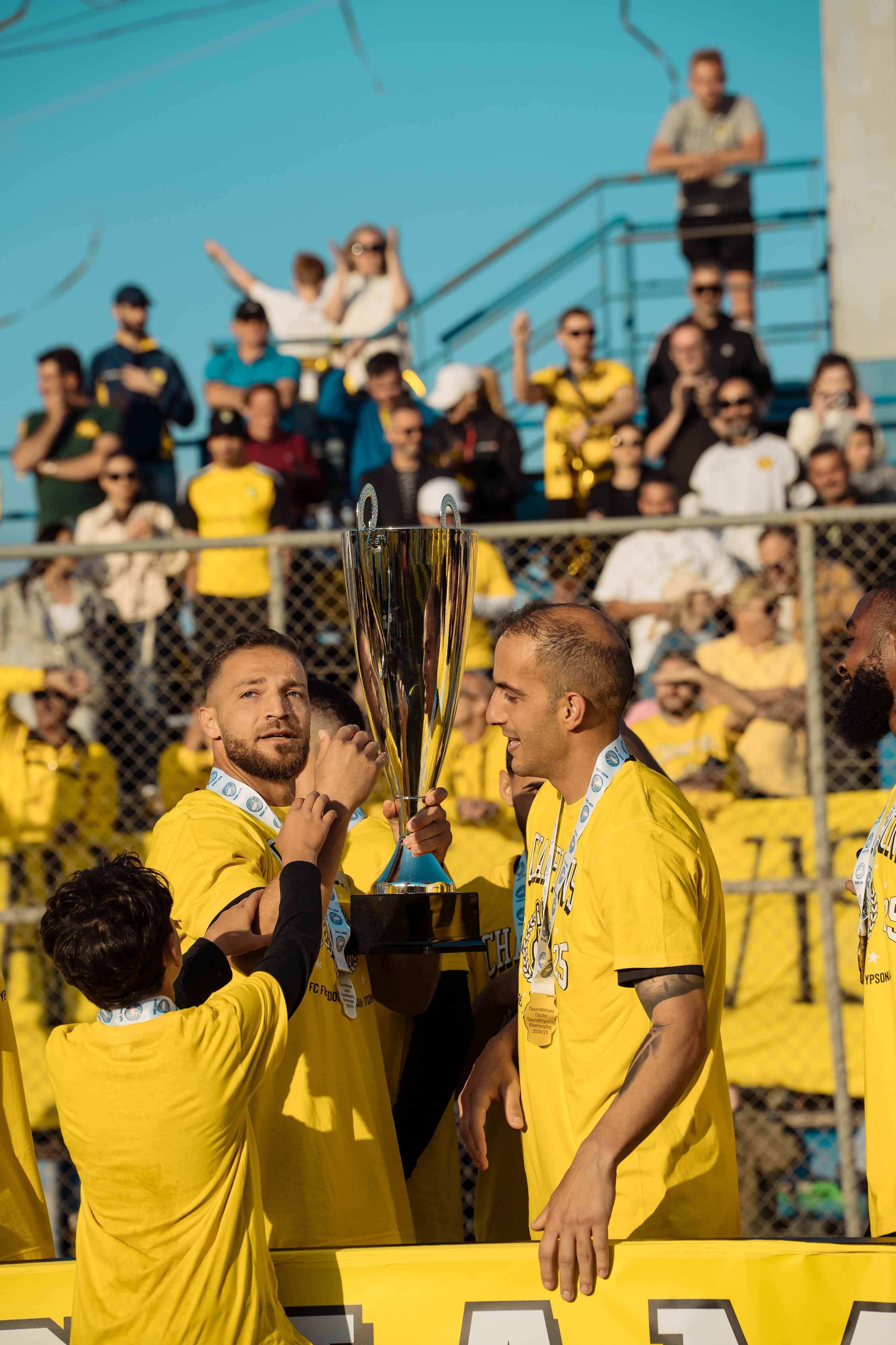 Football. Photographer in Cyprus