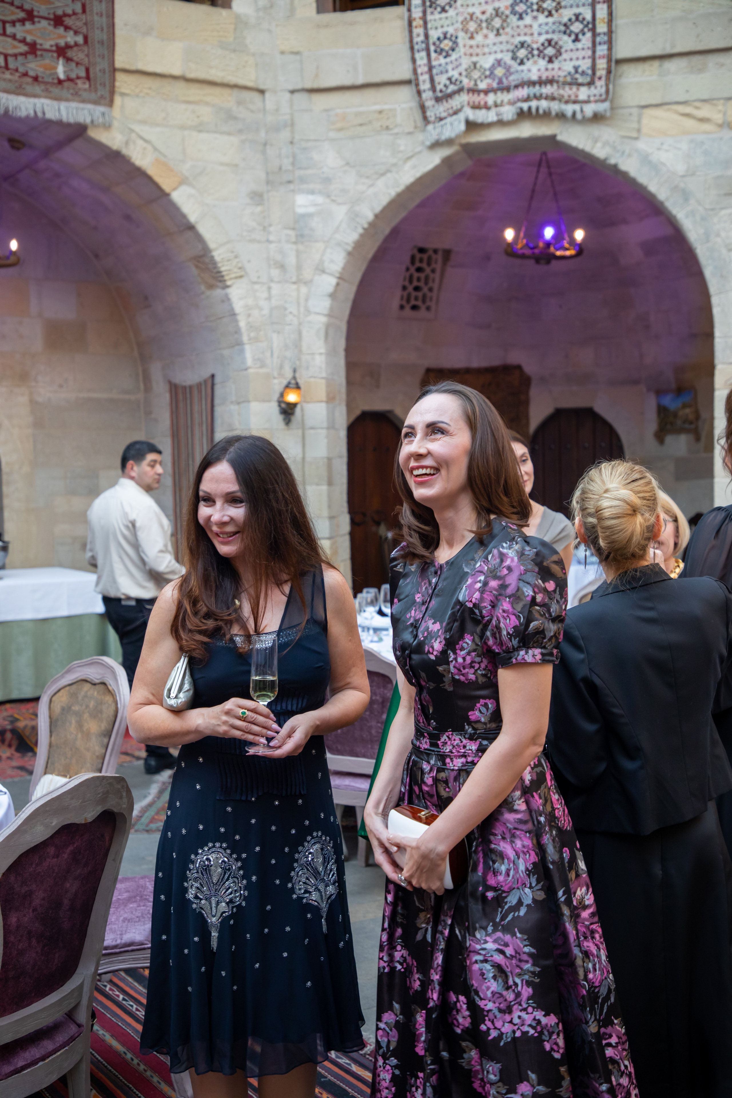 Gala-Dinner with the French Countess, the main etiquette expert Marie de Tilly. Baku Photographer