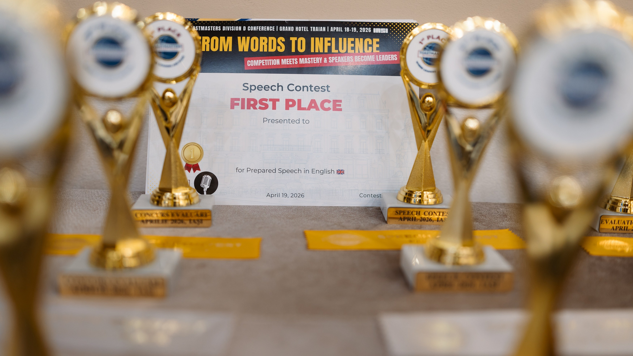 Toastmasters Conference. Marius Ciocan