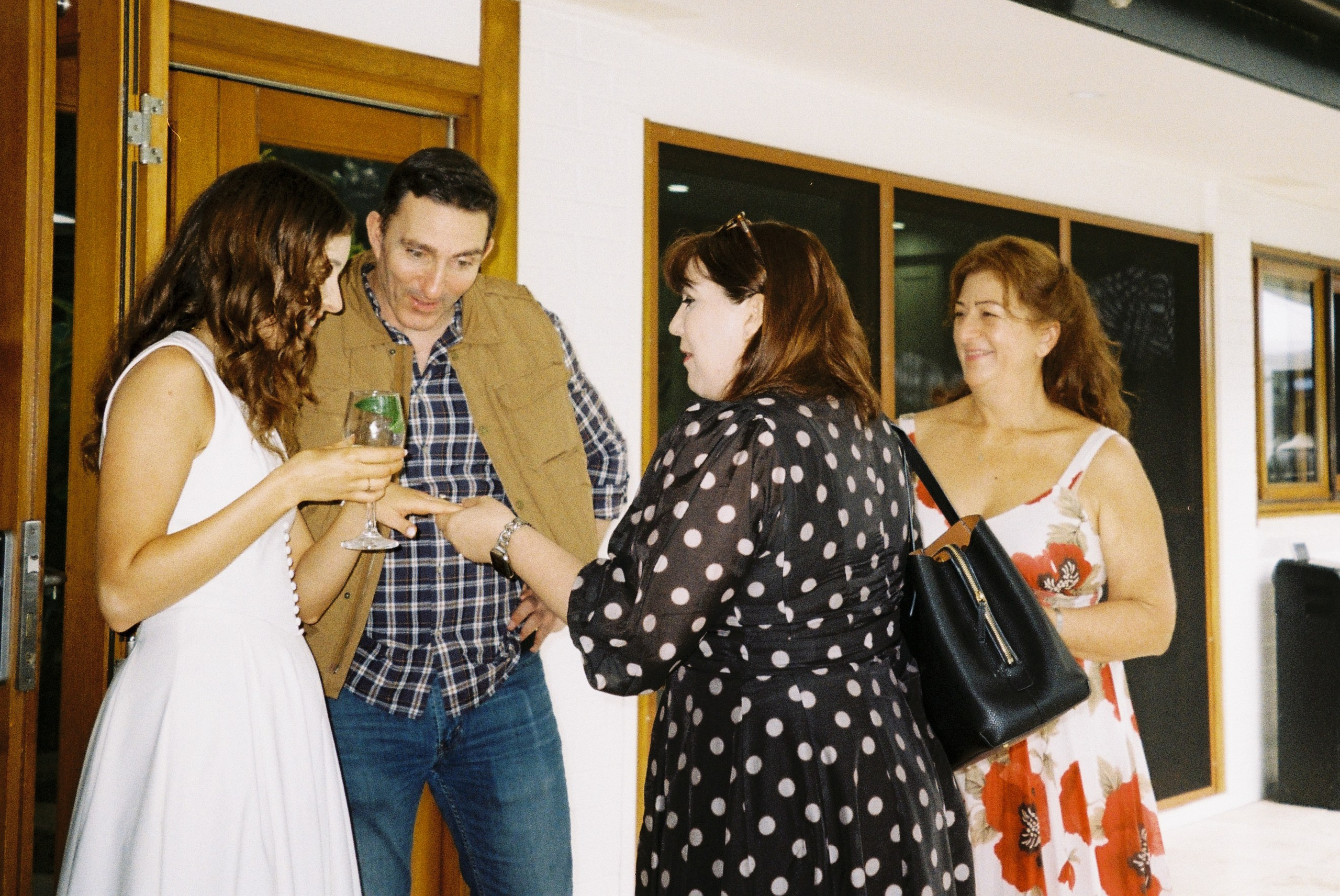 Engagement Party. Film portrait photographer