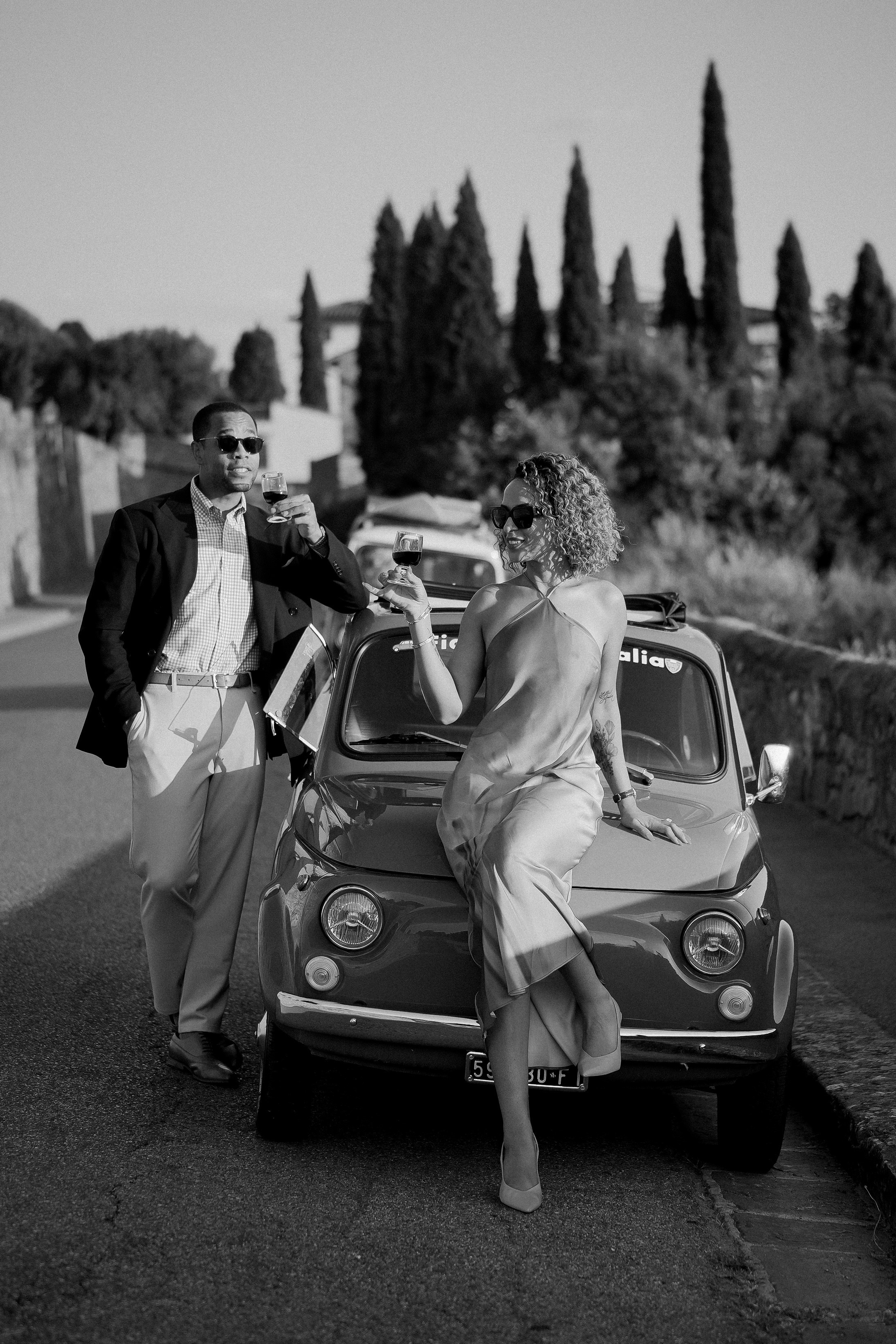 FIAT 500. Wedding Photographer in Italy