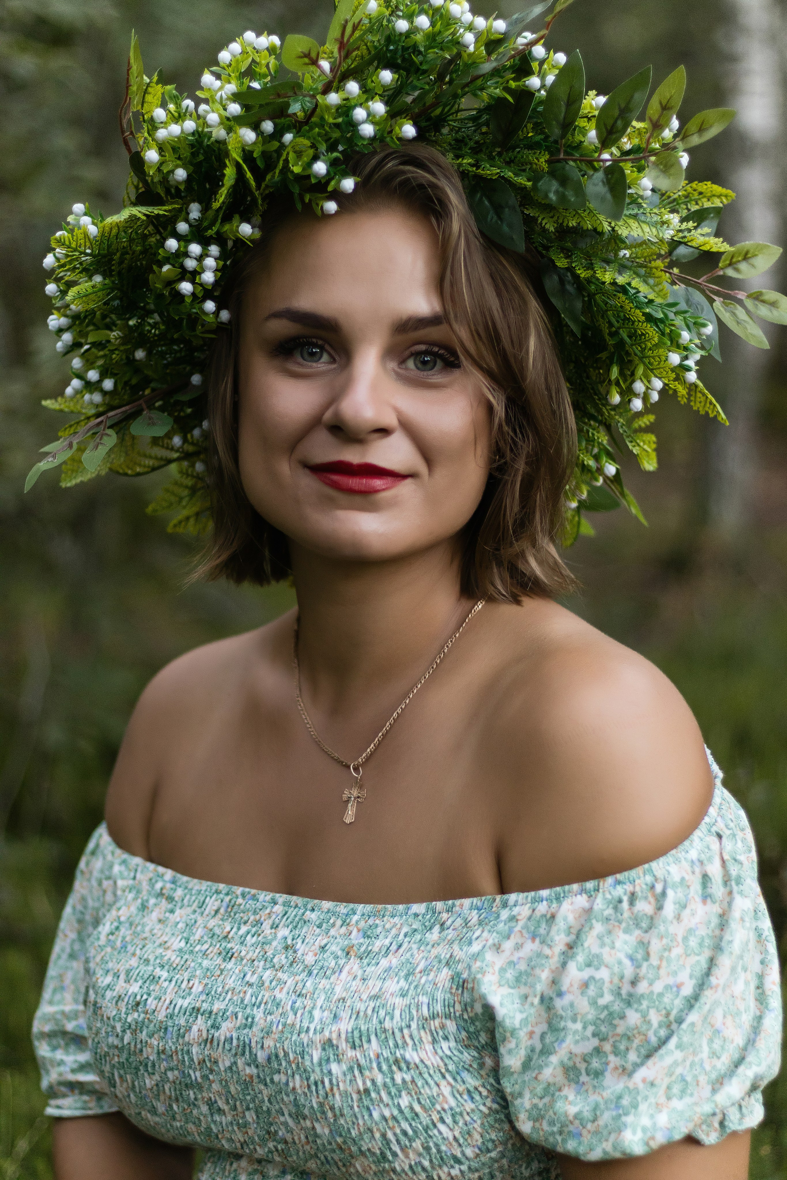 Светлана в образе нимфы