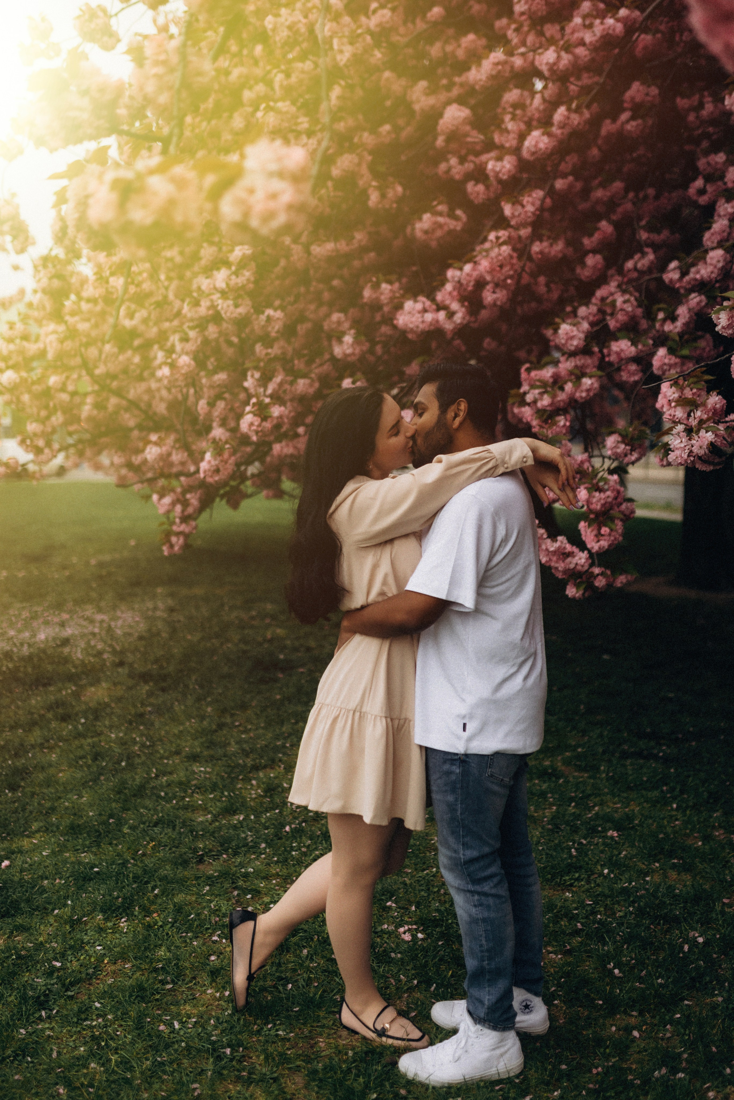 Family history in Sakura. Семейный фотограф Лейпциг, Германия