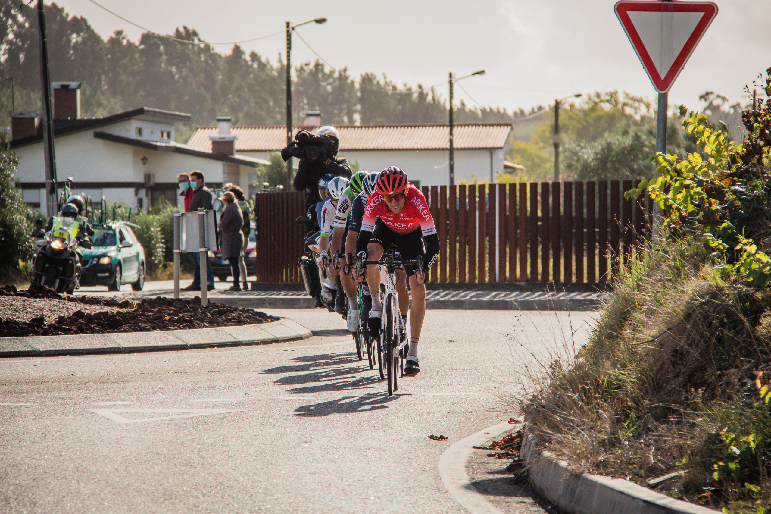 Cycling Volta a Portugal at Anadia area, Portugal