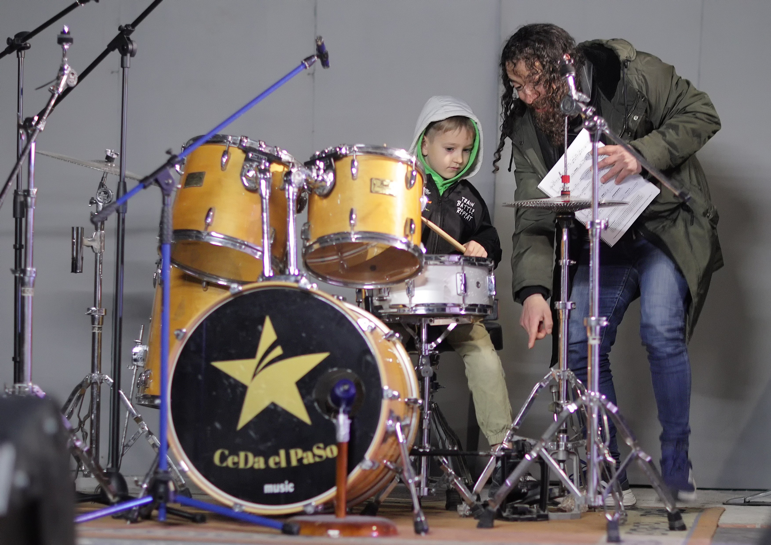 Clases de batería. Associaciò cultural La Granja Alcoy España