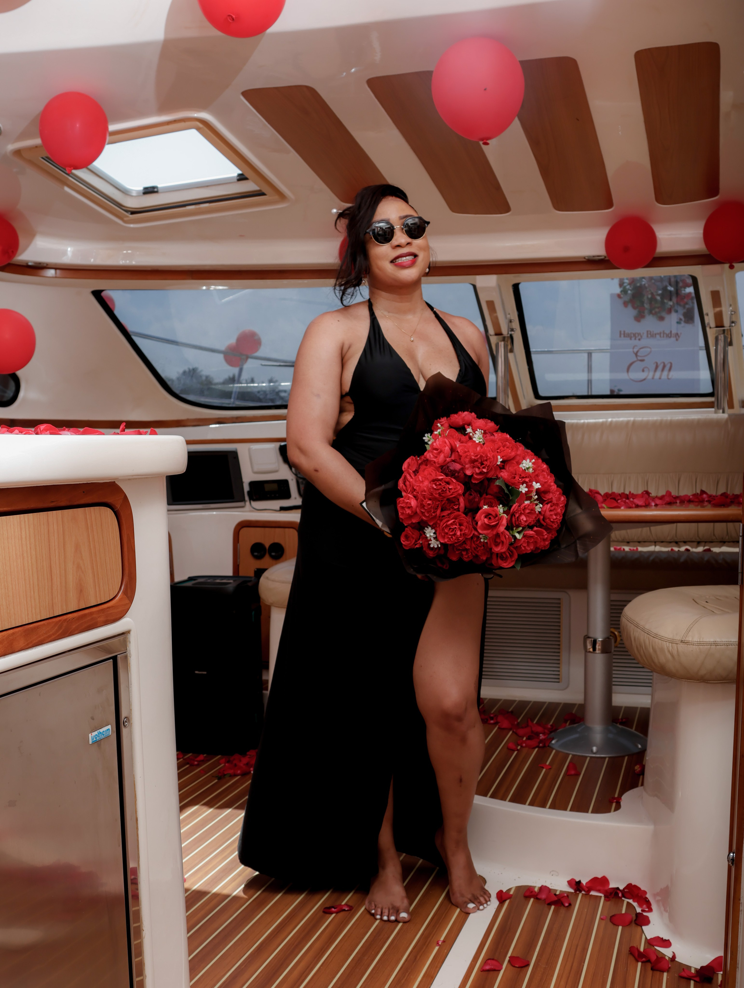 Emily Yacht Cruise Birthday Shoot. A creative consultant based in Mombasa, Kenya