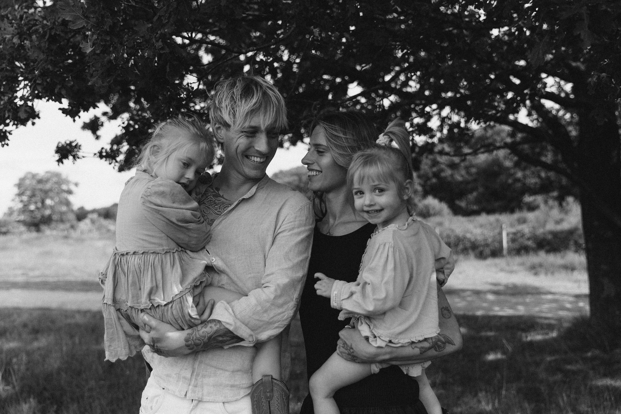 Family hugs. True self