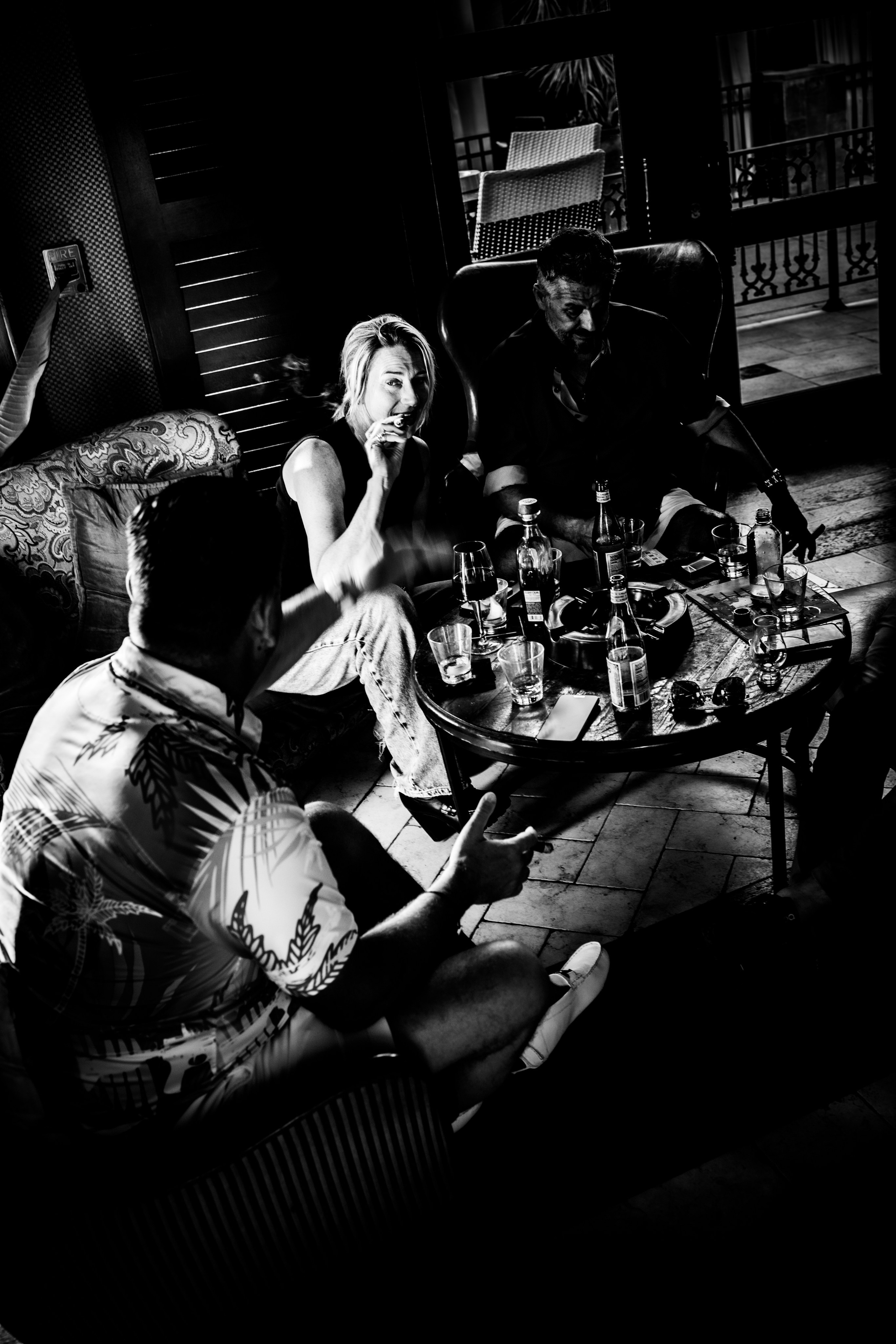 Burn Black and White Series. Out and About 239