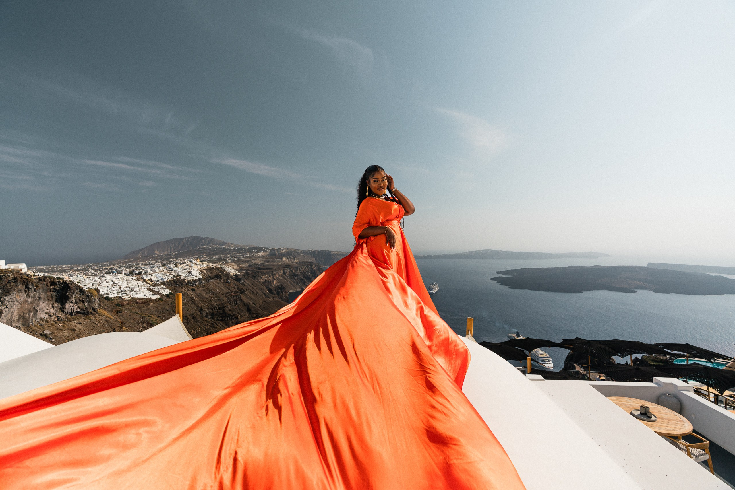 Queen. Denny Savon — Photographer in Santorini | Weddings, Love Stories & Flying Dress