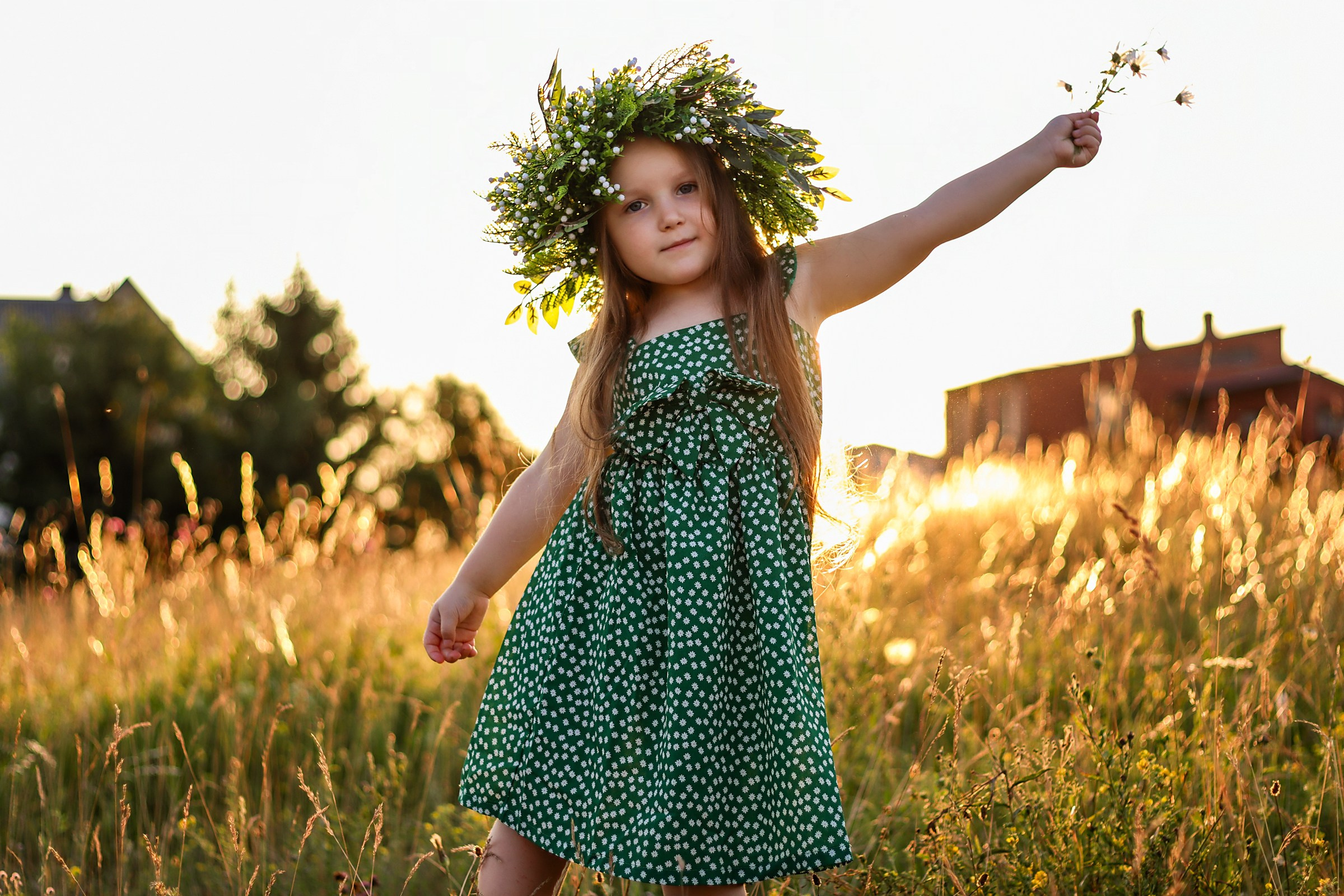 Детская фотосессия на закате. Фотограф / Даугавпилс