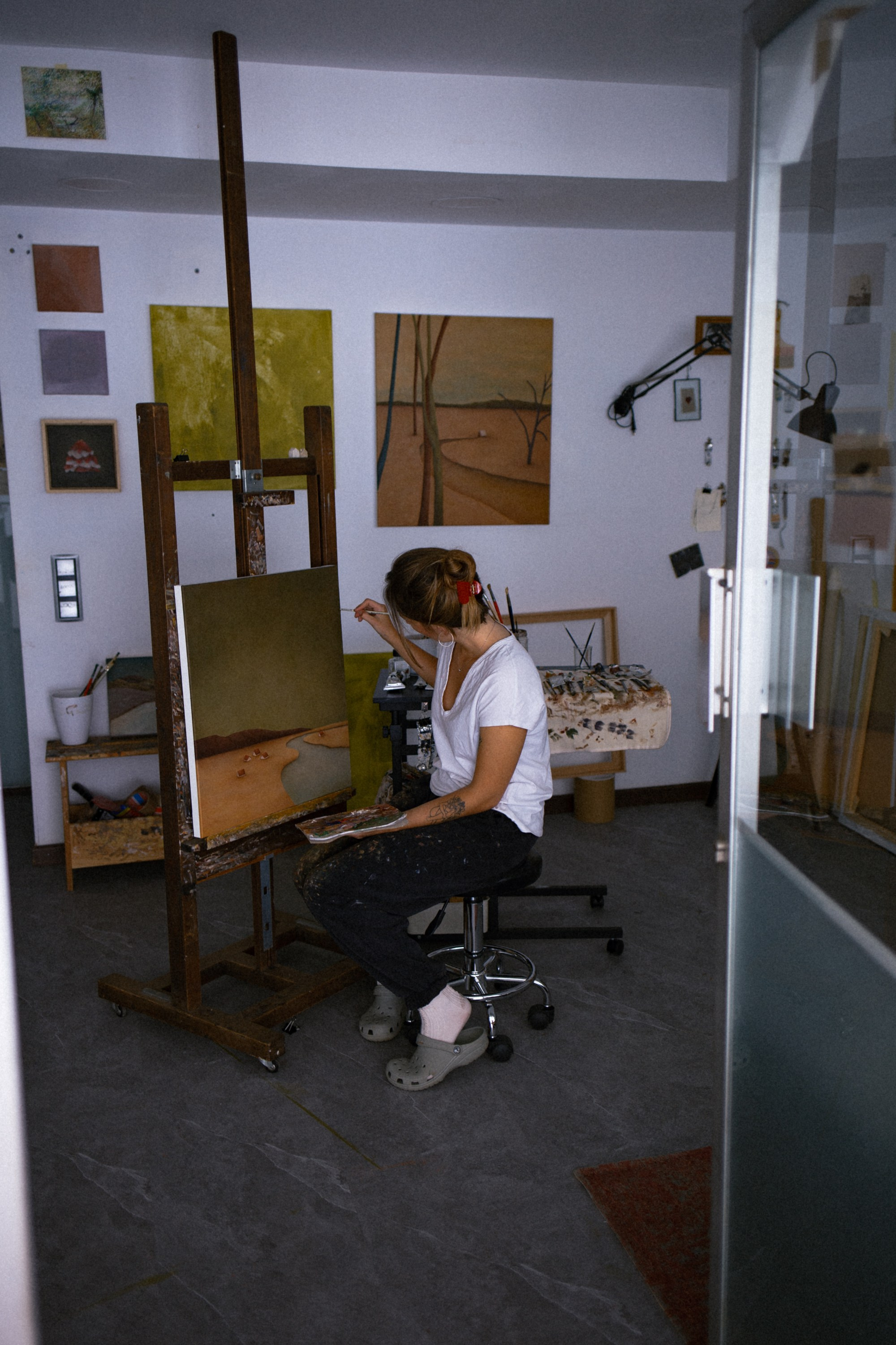 Interior of Zuzana Rohelová's studio