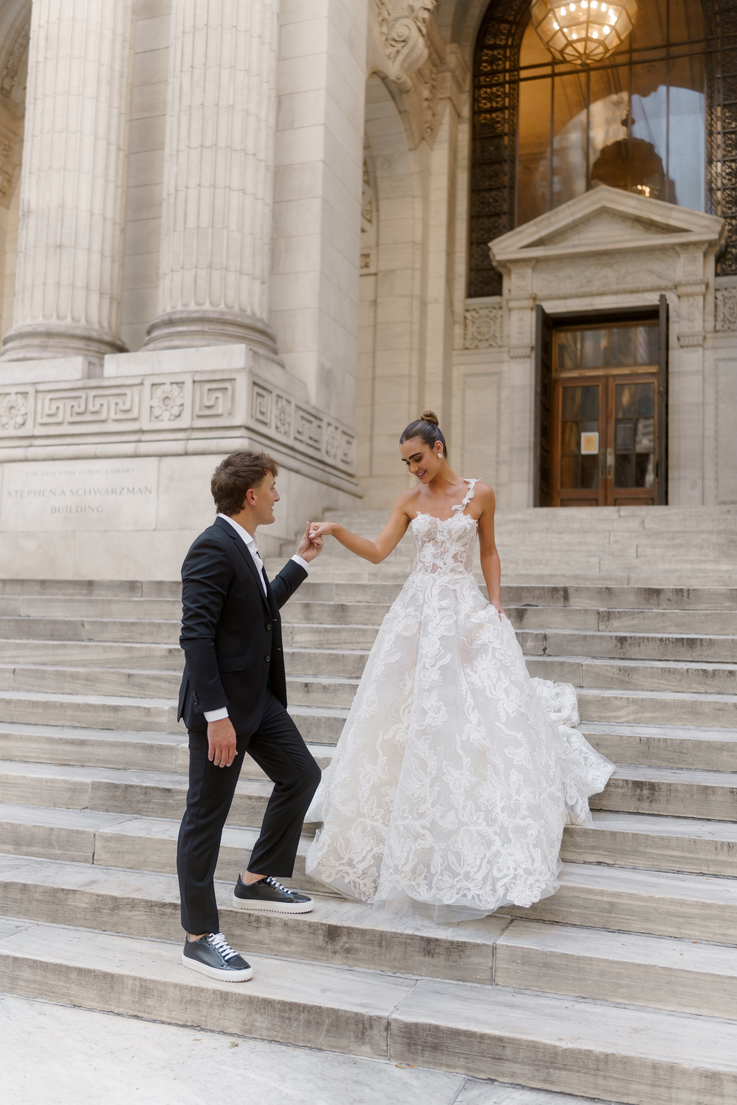 Isadora and Aaron’s Elegant NYC Library and Cathedral Wedding. Wedding photographer and videographer New York | New Jersey