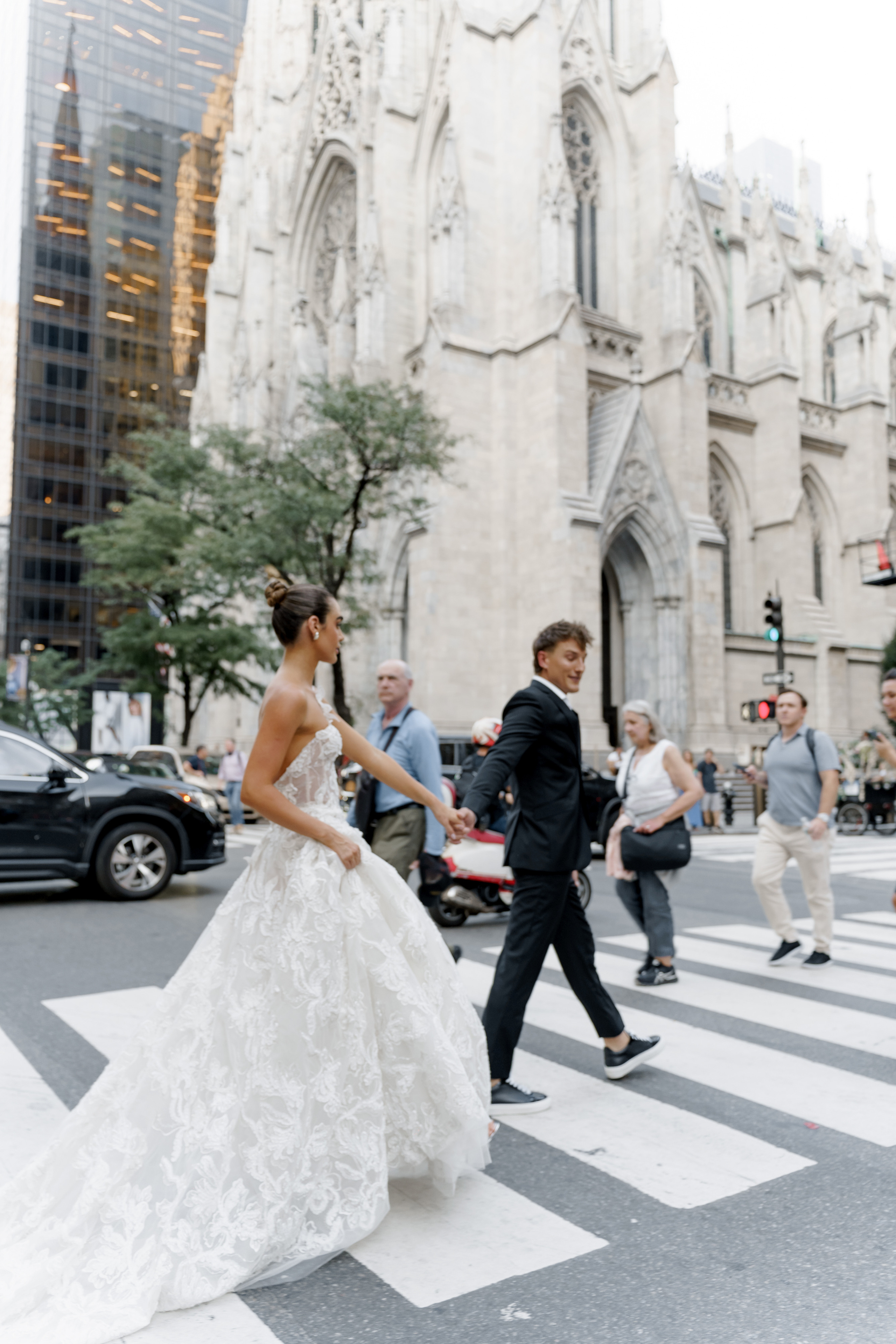 Isadora and Aaron’s Elegant NYC Library and Cathedral Wedding. Wedding photographer and videographer New York | New Jersey