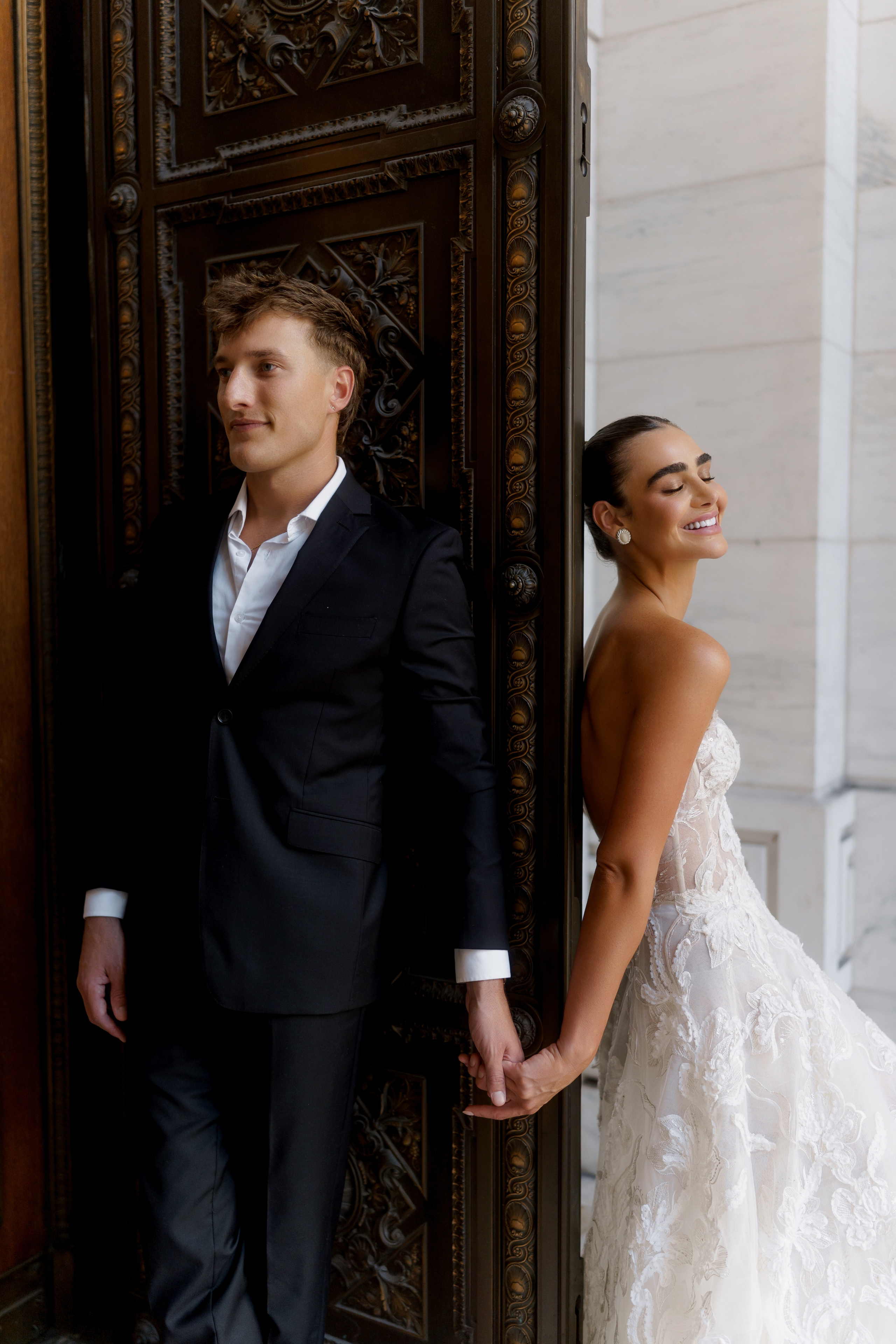 Isadora and Aaron’s Elegant NYC Library and Cathedral Wedding. Wedding photographer and videographer New York | New Jersey