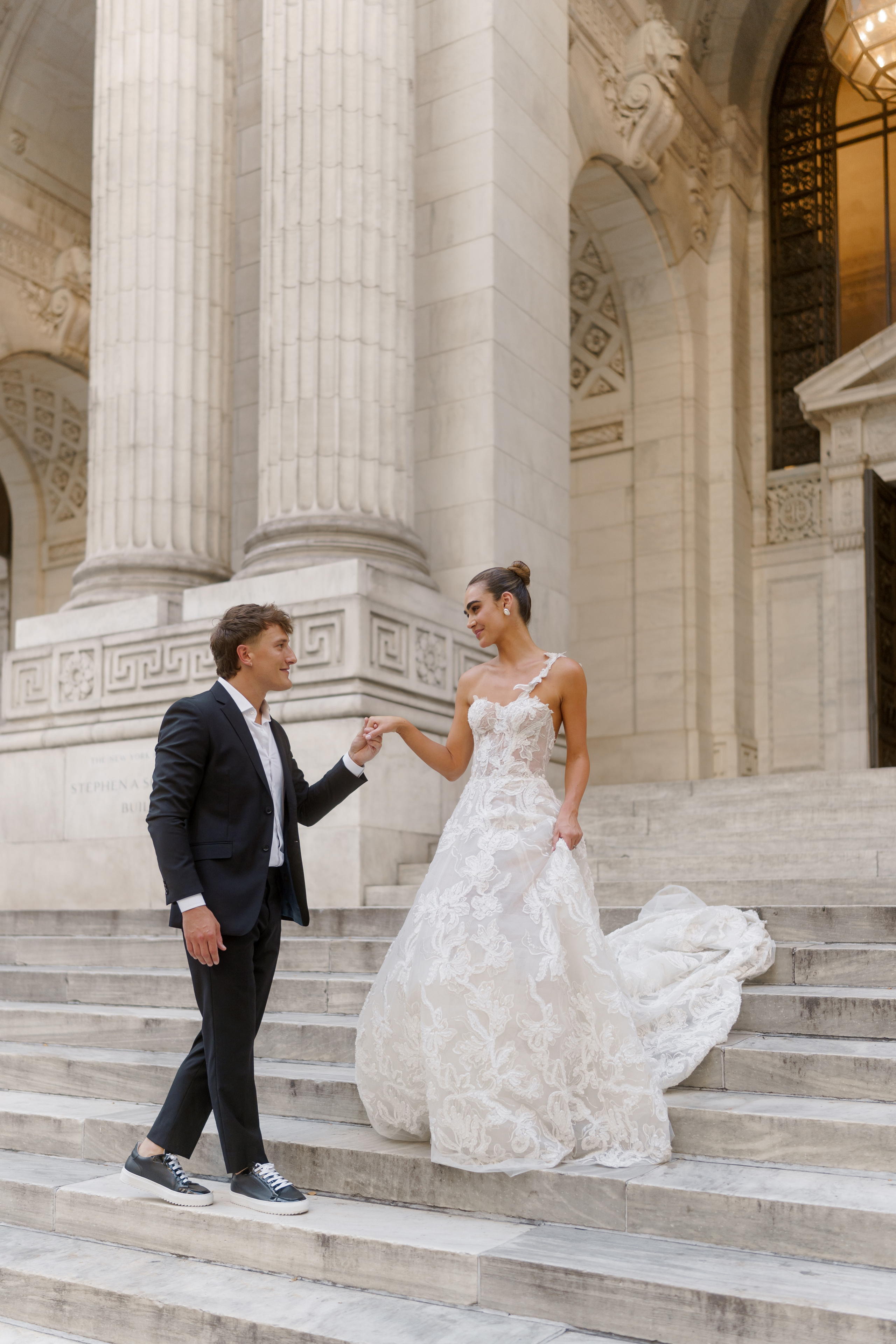 Isadora and Aaron’s Elegant NYC Library and Cathedral Wedding. Wedding photographer and videographer New York | New Jersey