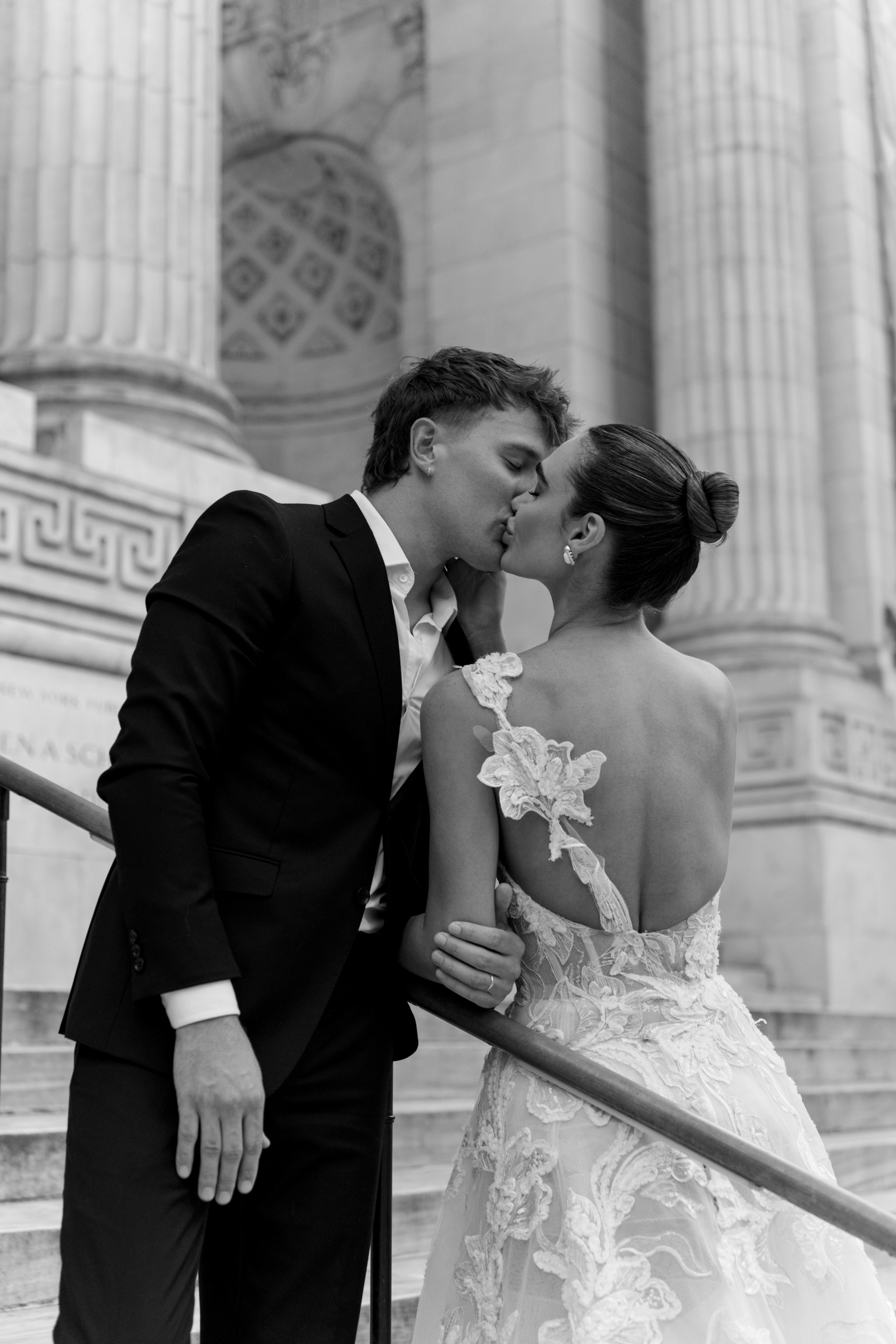 Isadora and Aaron’s Elegant NYC Library and Cathedral Wedding. Wedding photographer and videographer New York | New Jersey