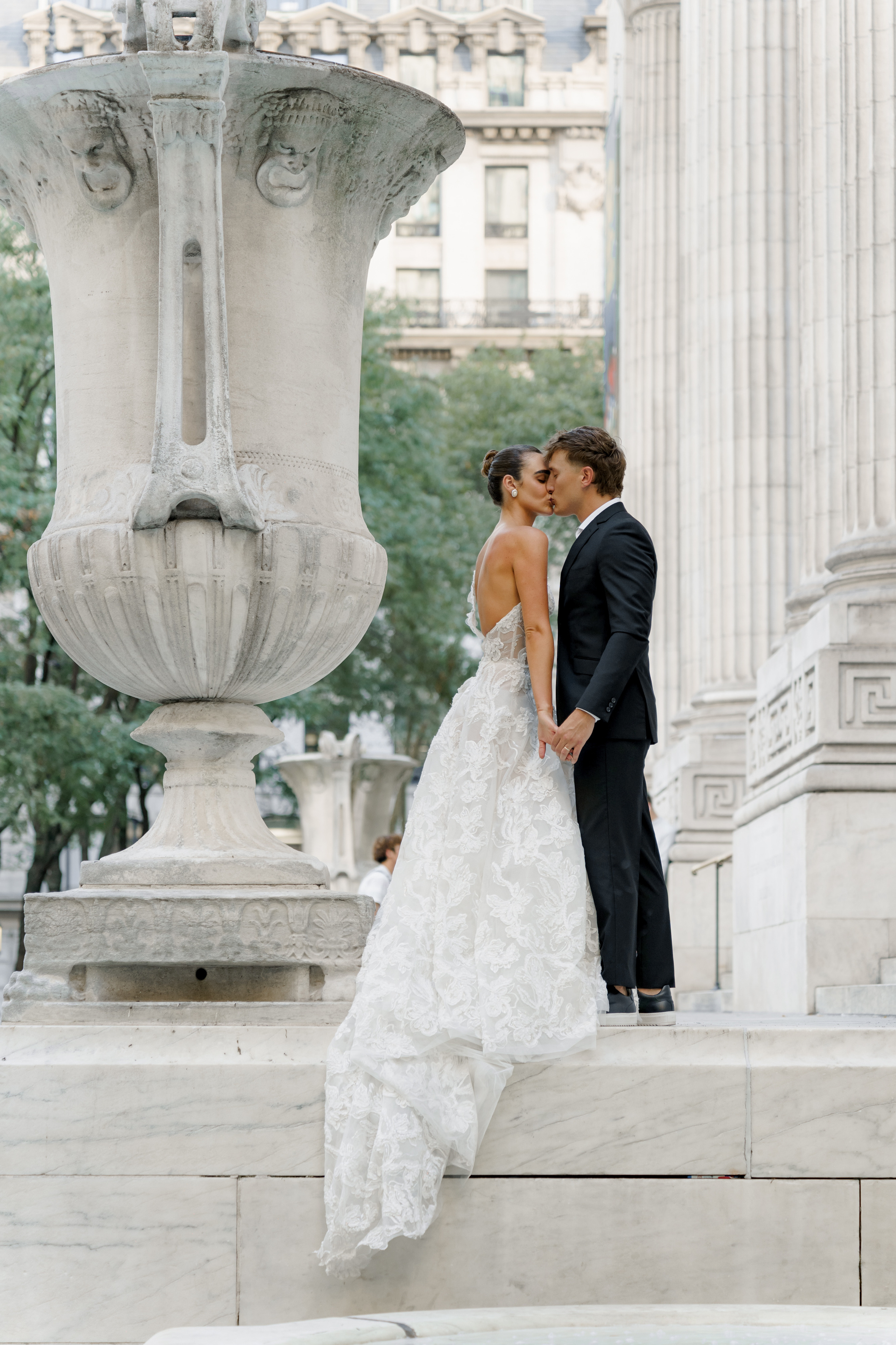 Isadora and Aaron’s Elegant NYC Library and Cathedral Wedding. Wedding photographer and videographer New York | New Jersey