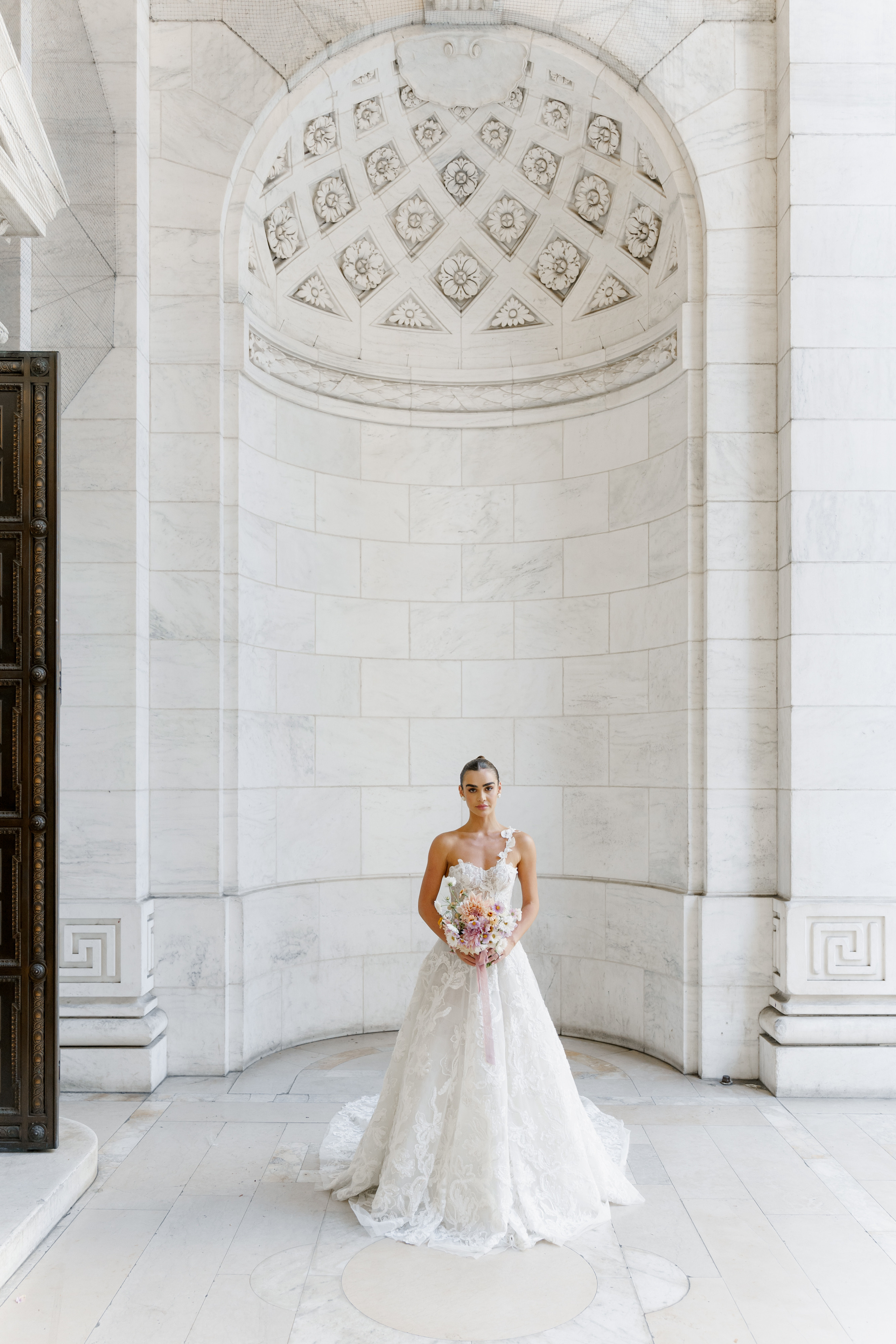 Isadora and Aaron’s Elegant NYC Library and Cathedral Wedding. Wedding photographer and videographer New York | New Jersey