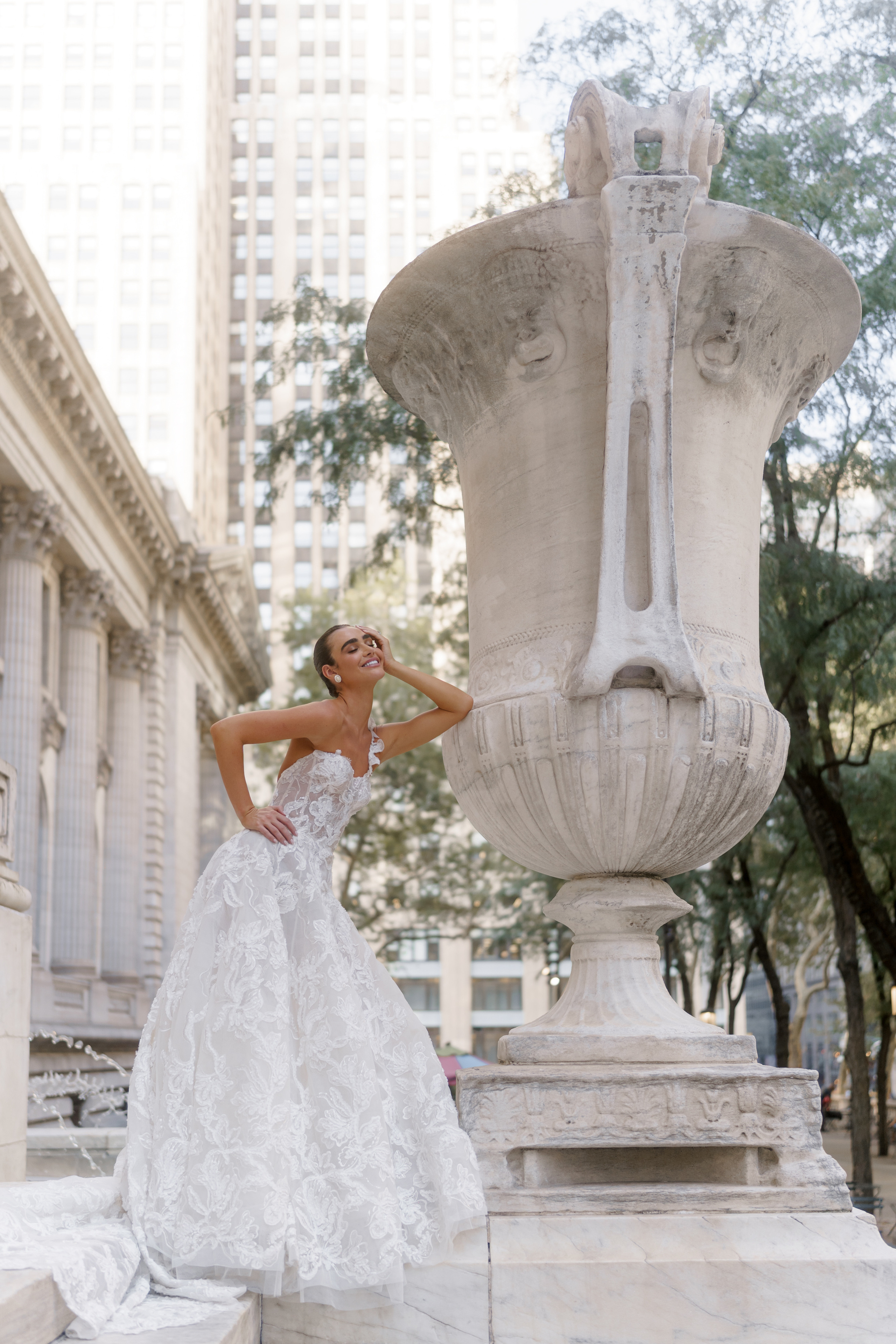 Isadora and Aaron’s Elegant NYC Library and Cathedral Wedding. Wedding photographer and videographer New York | New Jersey