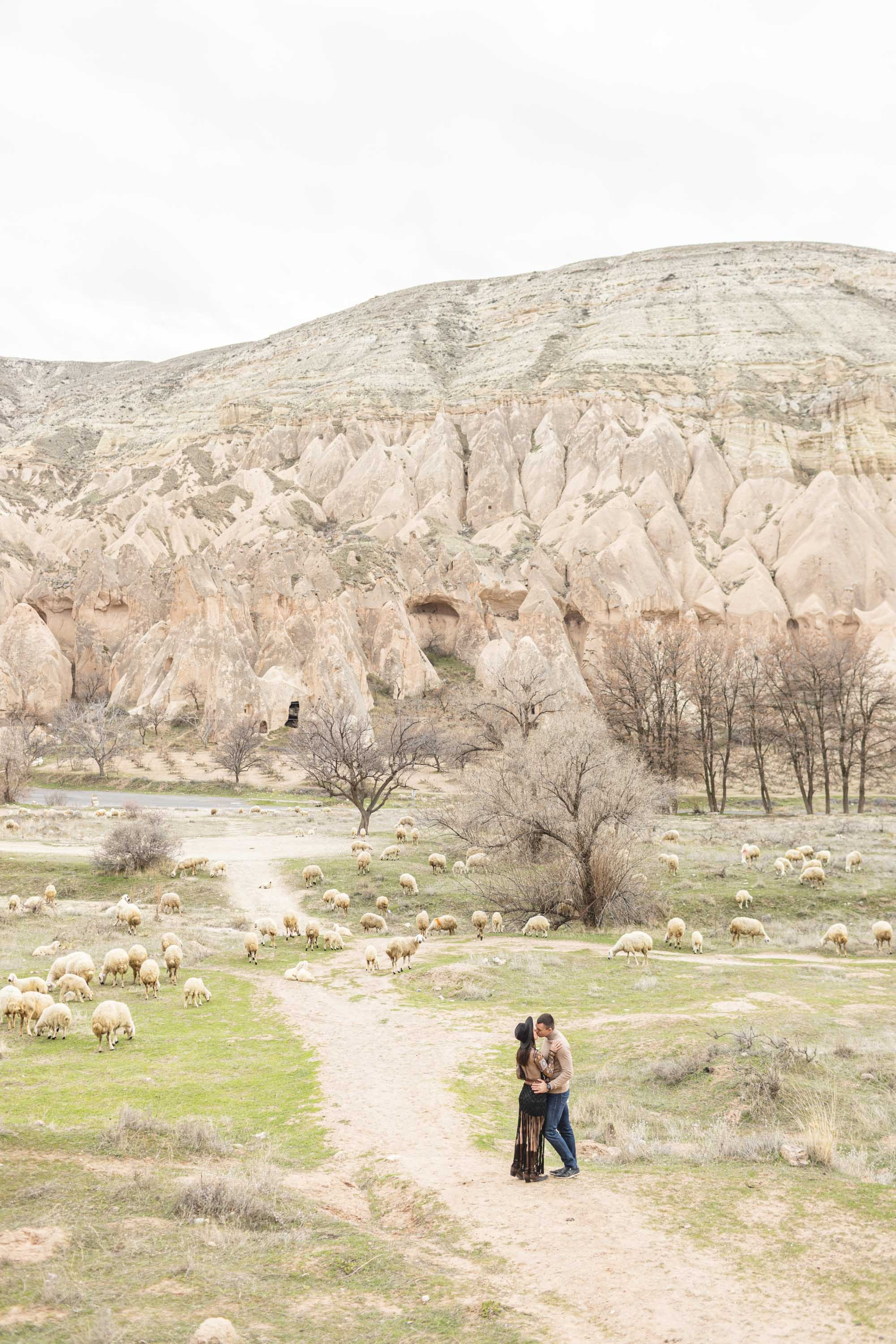 Stylish Photoshoot in the Charming Streets and Valleys of Cappadocia. Julia Ganch I Fashion Wedding Photography I Cappadocia Turkey