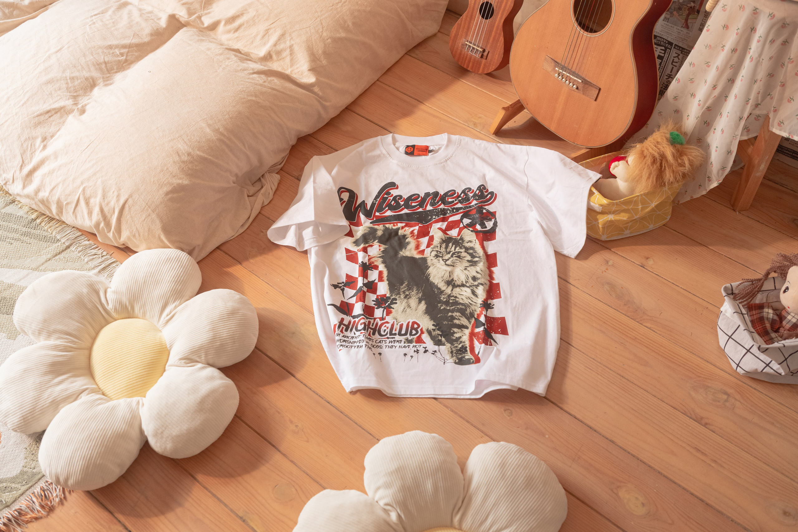 HIGHCLUB Cat Tshirt/ Bag. FINE ART PHOTOGRAPHY