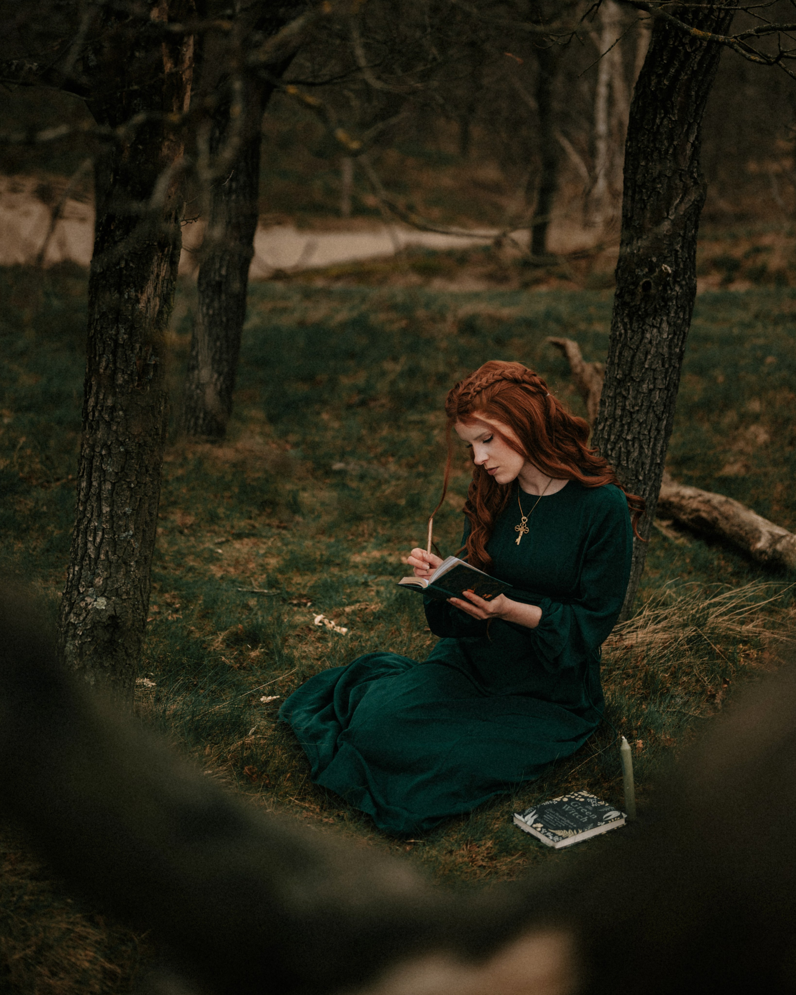 Warrior Princess Portrait Session in Heather Fields. Moth & Moss Photography
