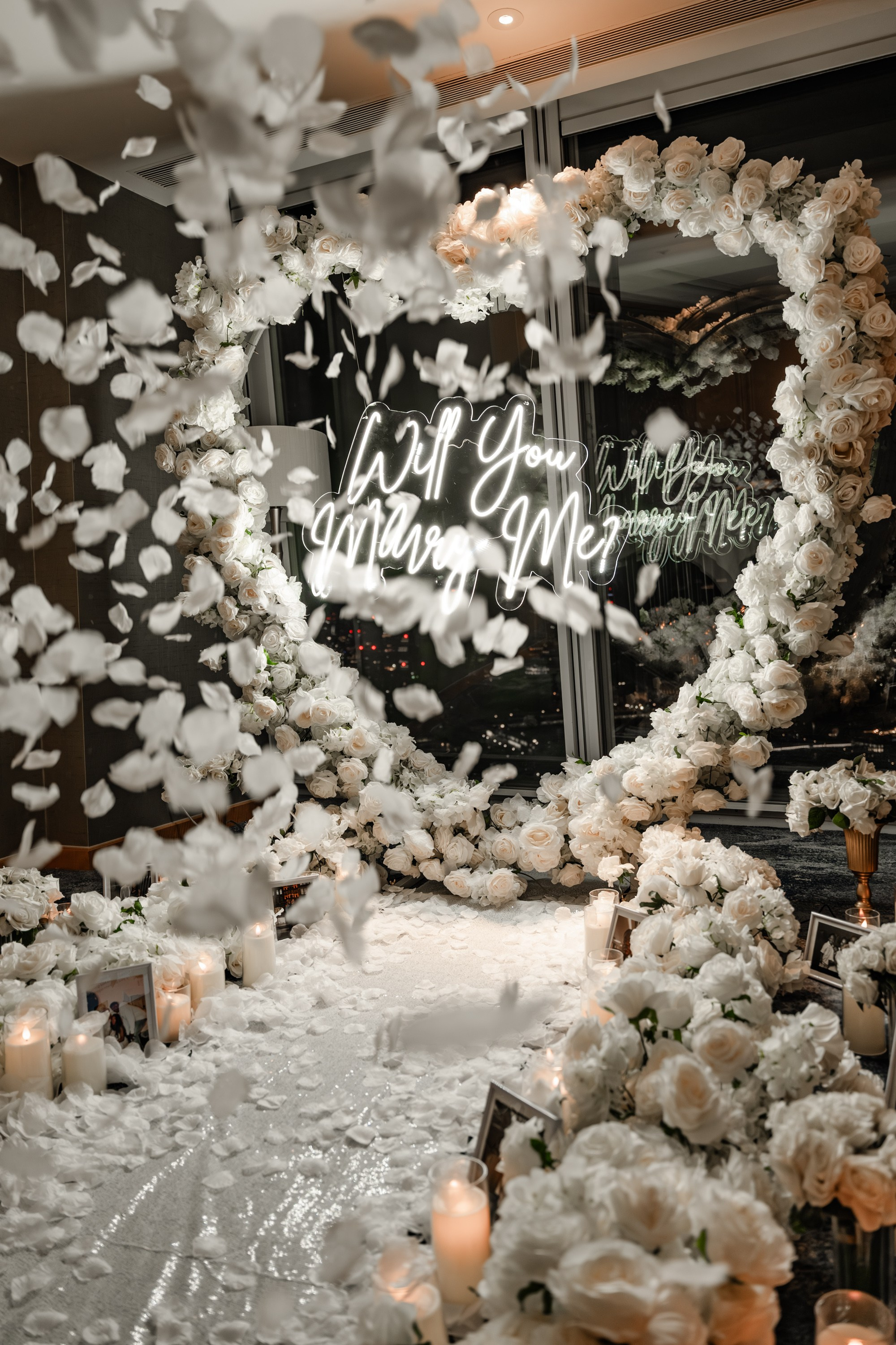 The proposal in The Shard. Tonya Kyrylenko photographer in London