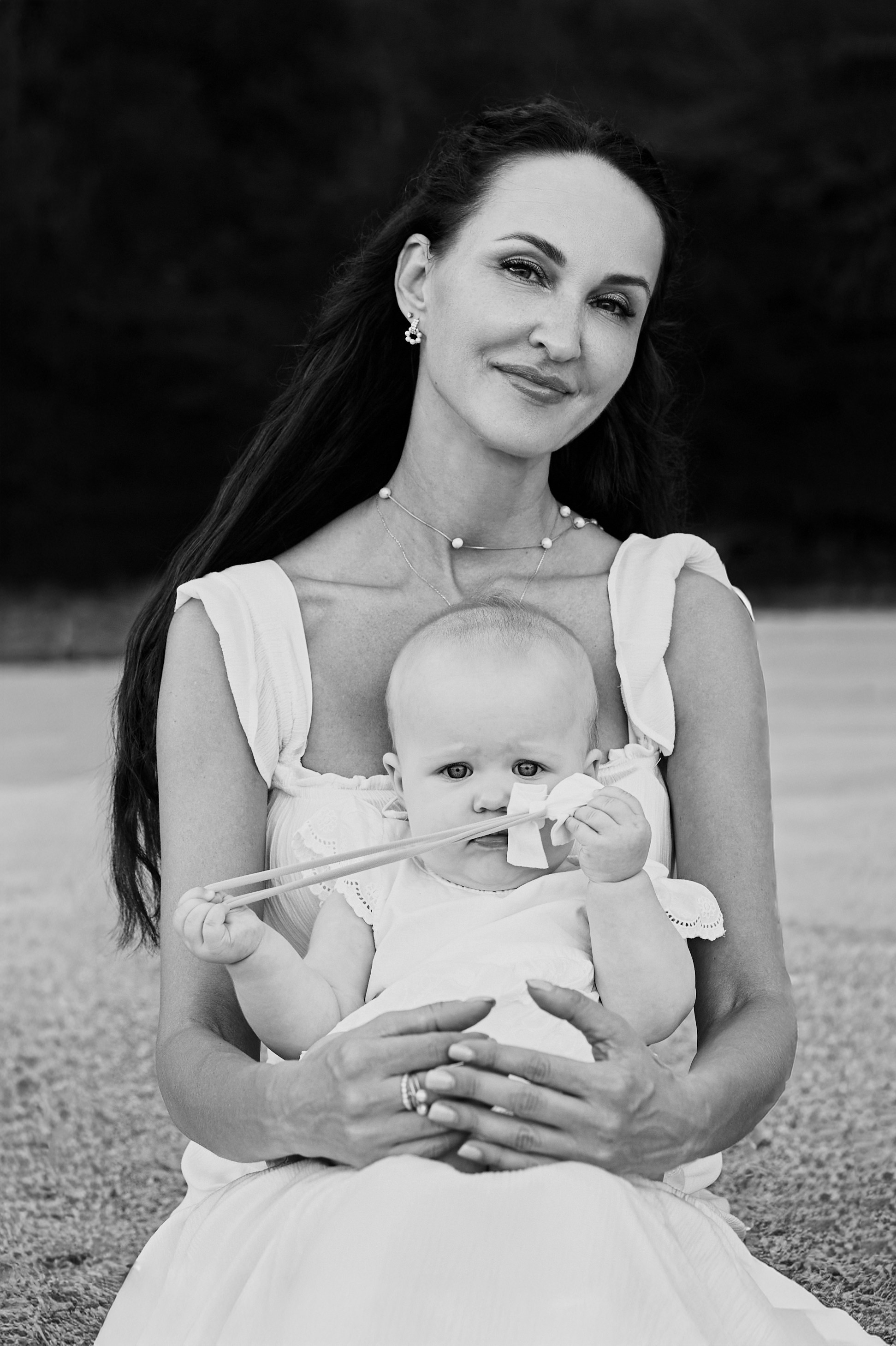 Мама с детьми на пляже. Fotógrafa en España Zhanna Zakharchenko