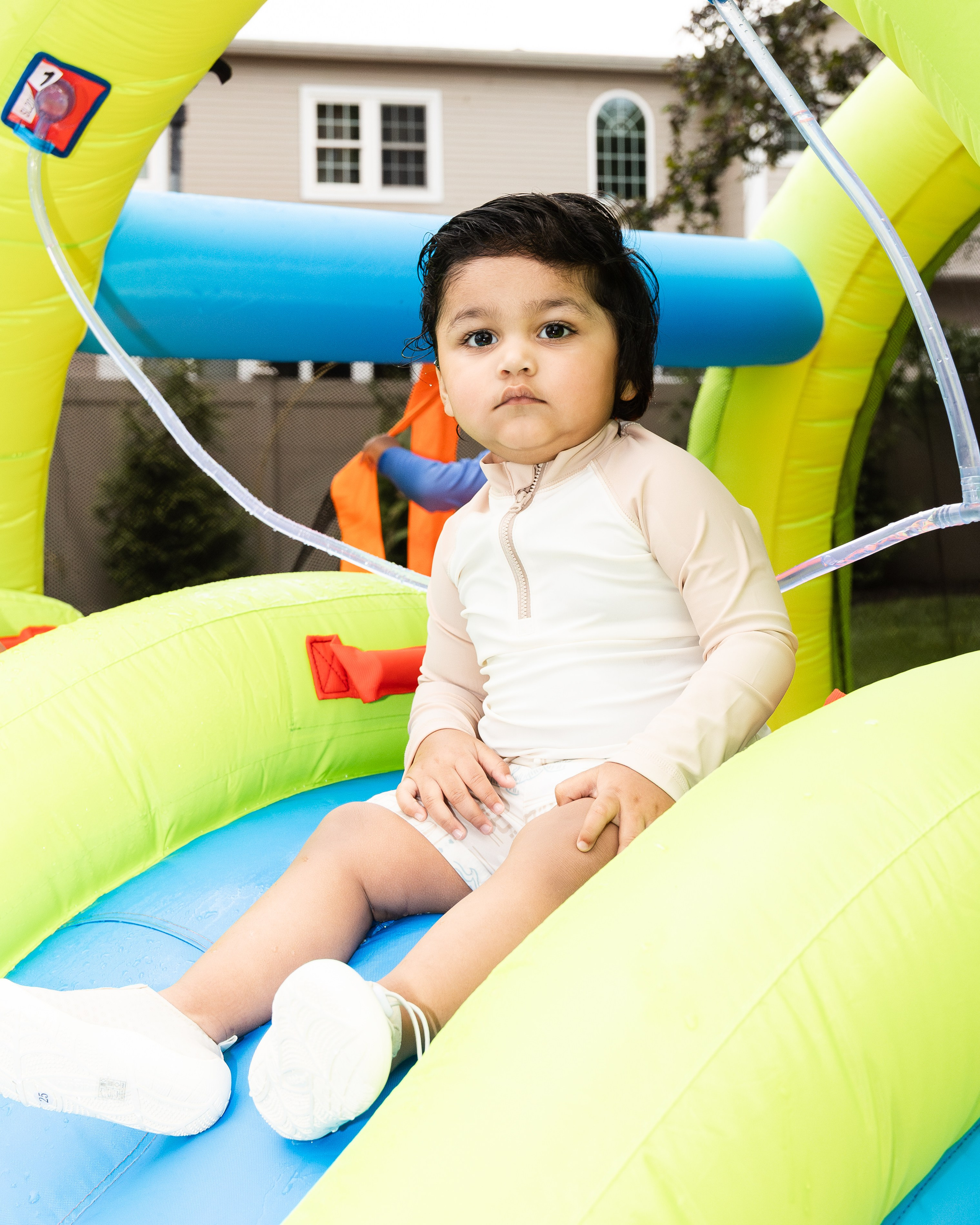 Family children's party in the backyard. Family, lifestyle, and commercial photography in New York and New Jersey