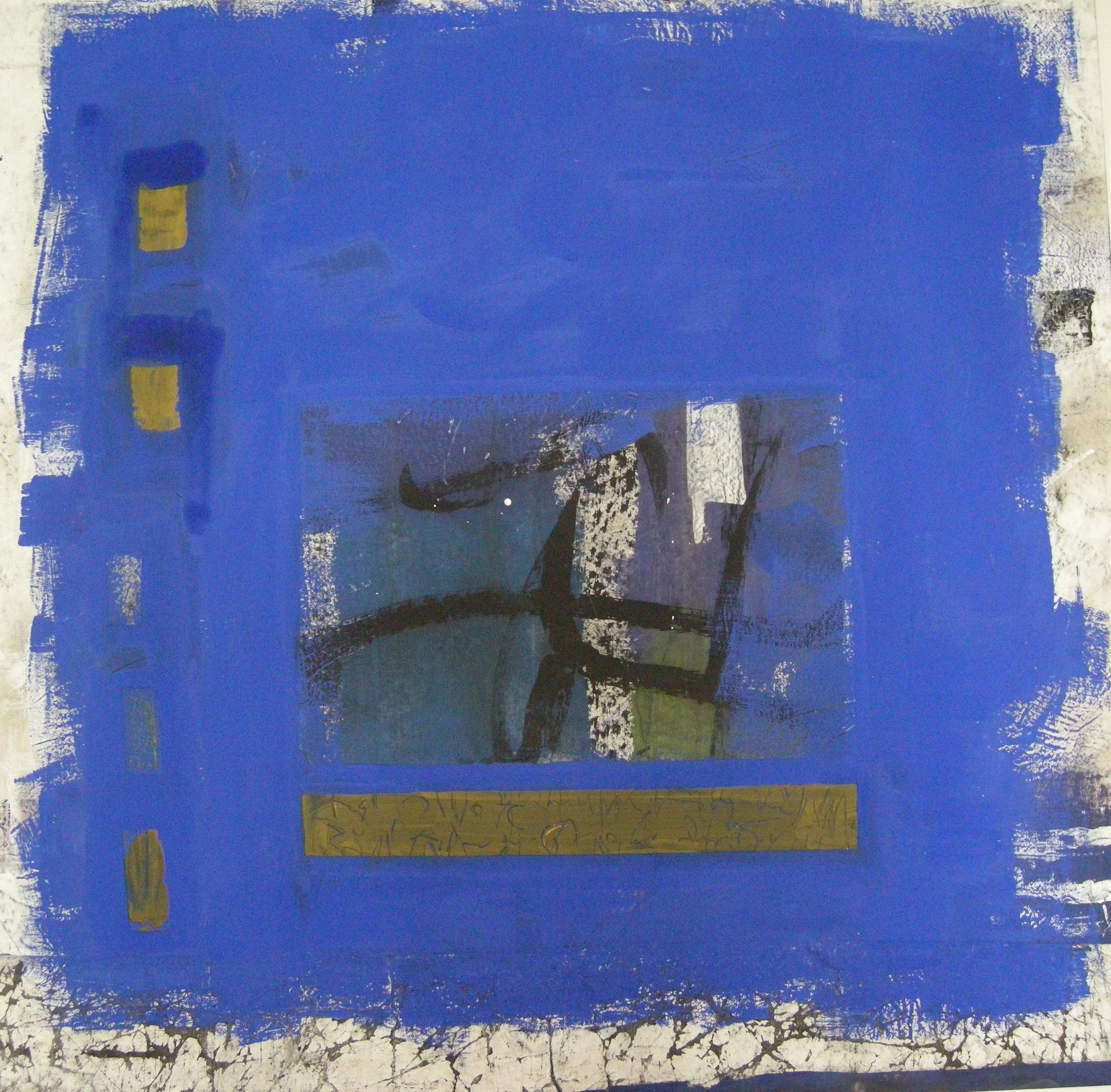O.T. 2008 - zirka 100x100                                                            Papier auf Holzplatten aufgezogen