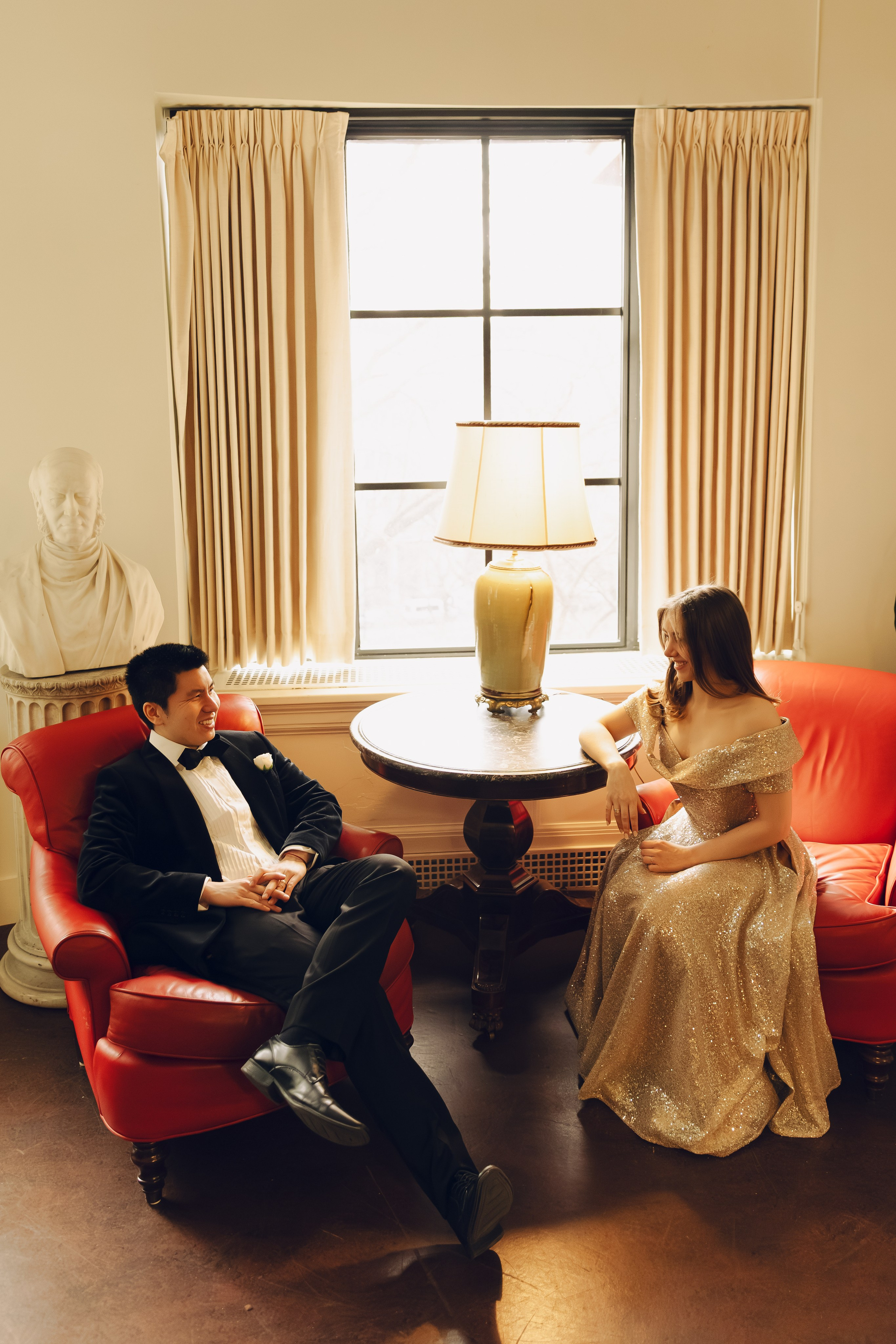 Engagement Session In Boston Athenaeum