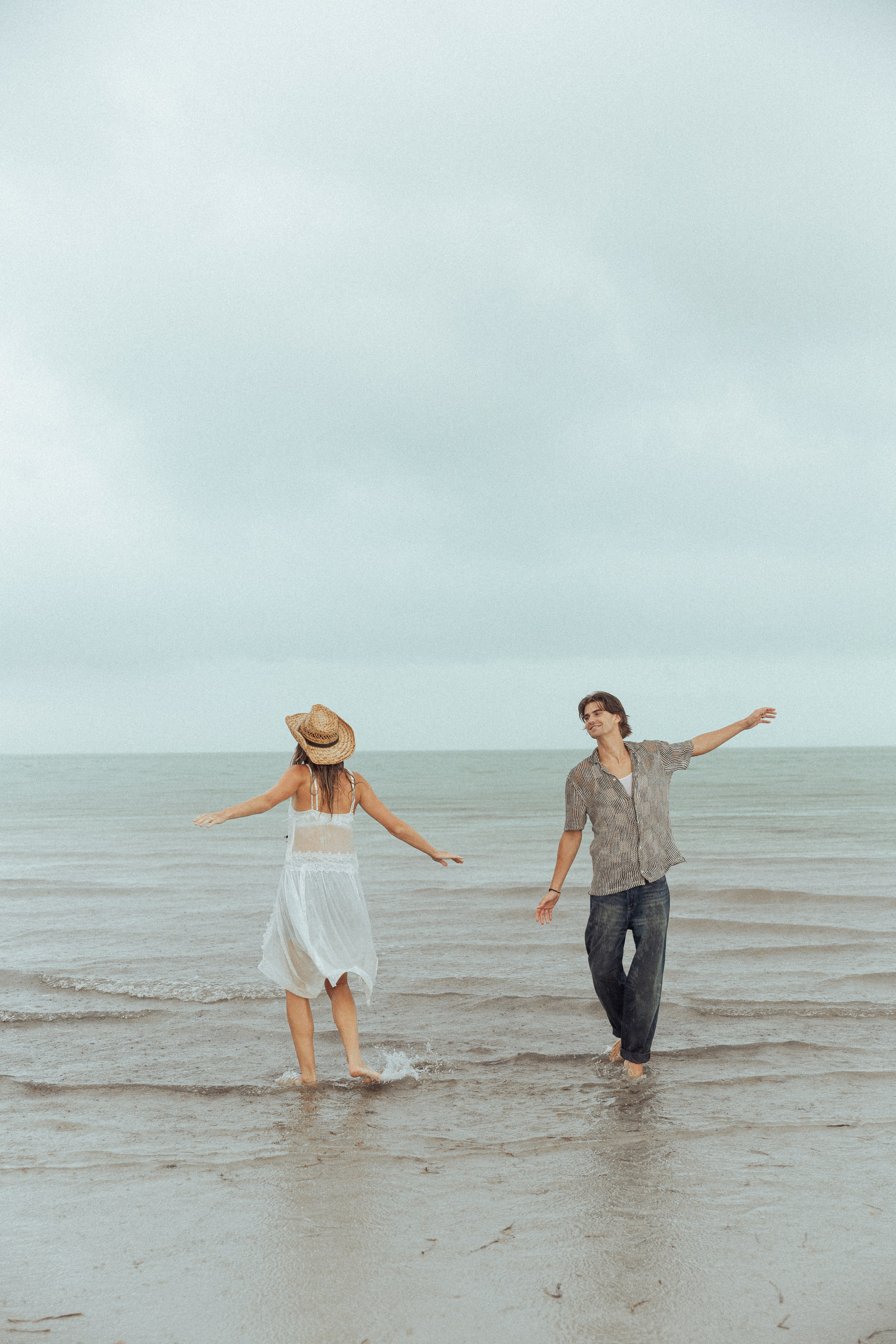 Sunset Horseback Couples Shoot on the Beach in Miami