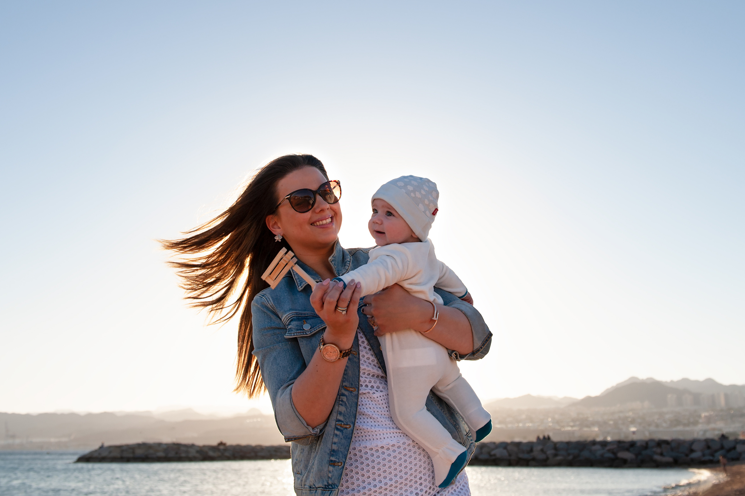 Семейная съемка на закате на море_Томер и Наталья. Семейный детский беременности love-story фотограф Эйлат Израиль Ольга Амчиславски