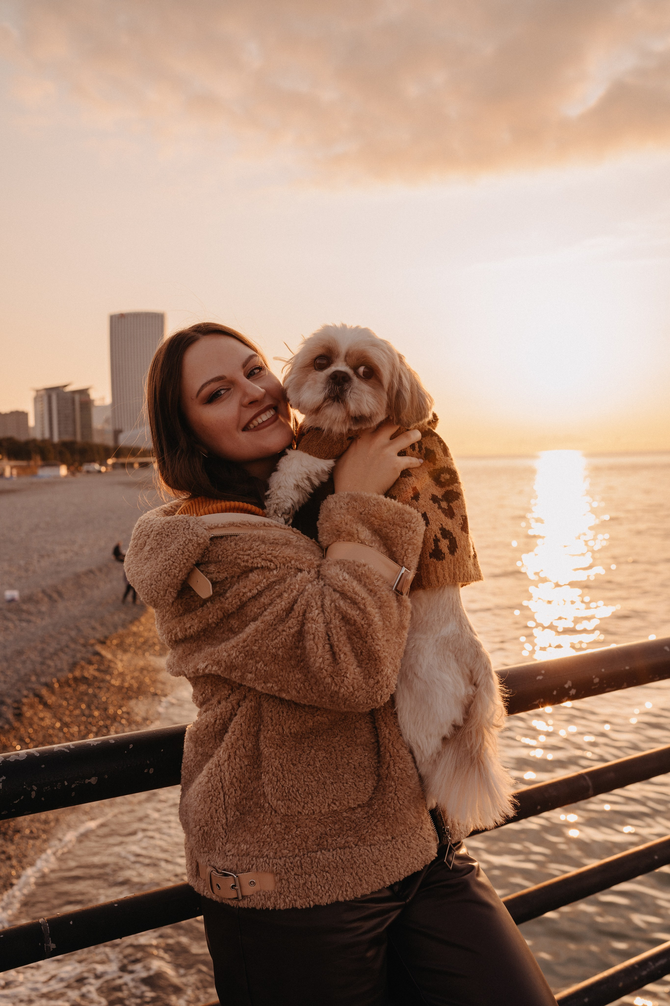 Фотосессия с собакой в Батуми. Портретный и свадебный фотограф в Батуми Валерия Азаренко