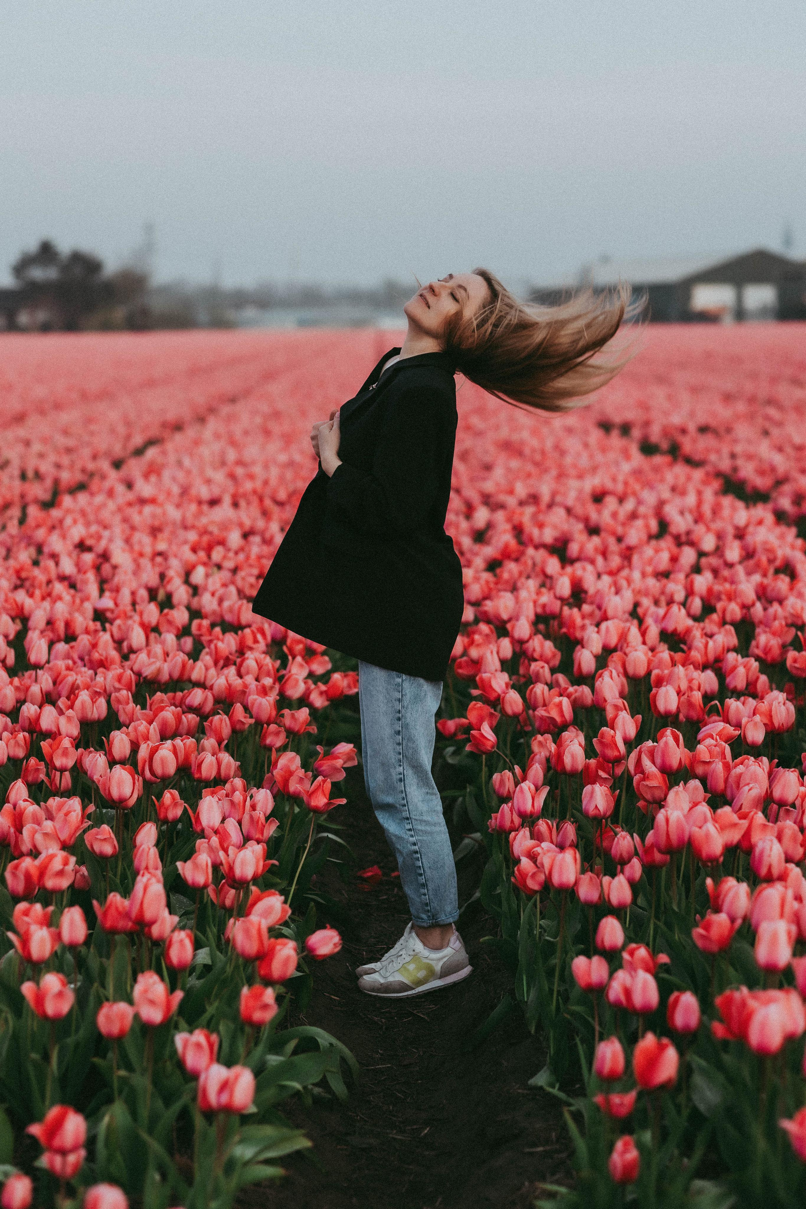 Tulpen Felde. Familien Fotografin Kristina Klein aus Schüttorf